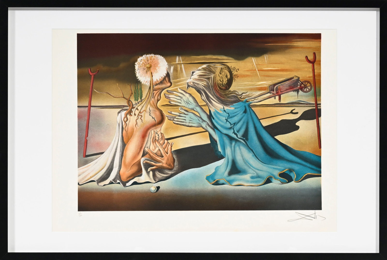 Salvador Dali (1904-1989), d'après, "Tristan et Iseut", lithographie en couleurs, signée e - 2