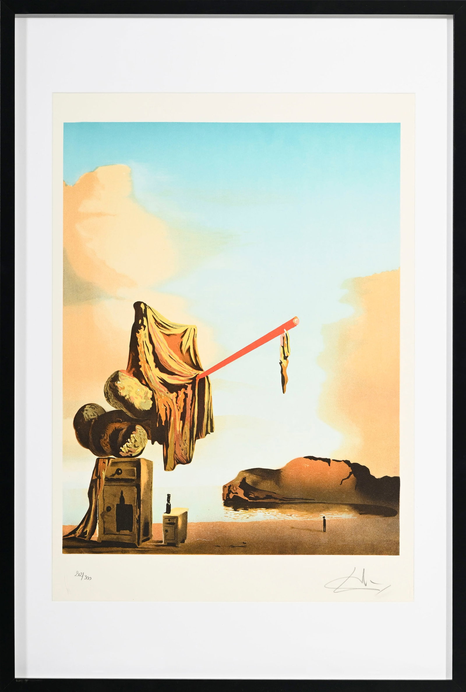 Salvador Dali (1904-1989), d'après, "Suenos en la playa", lithographie en couleurs, signée - 2