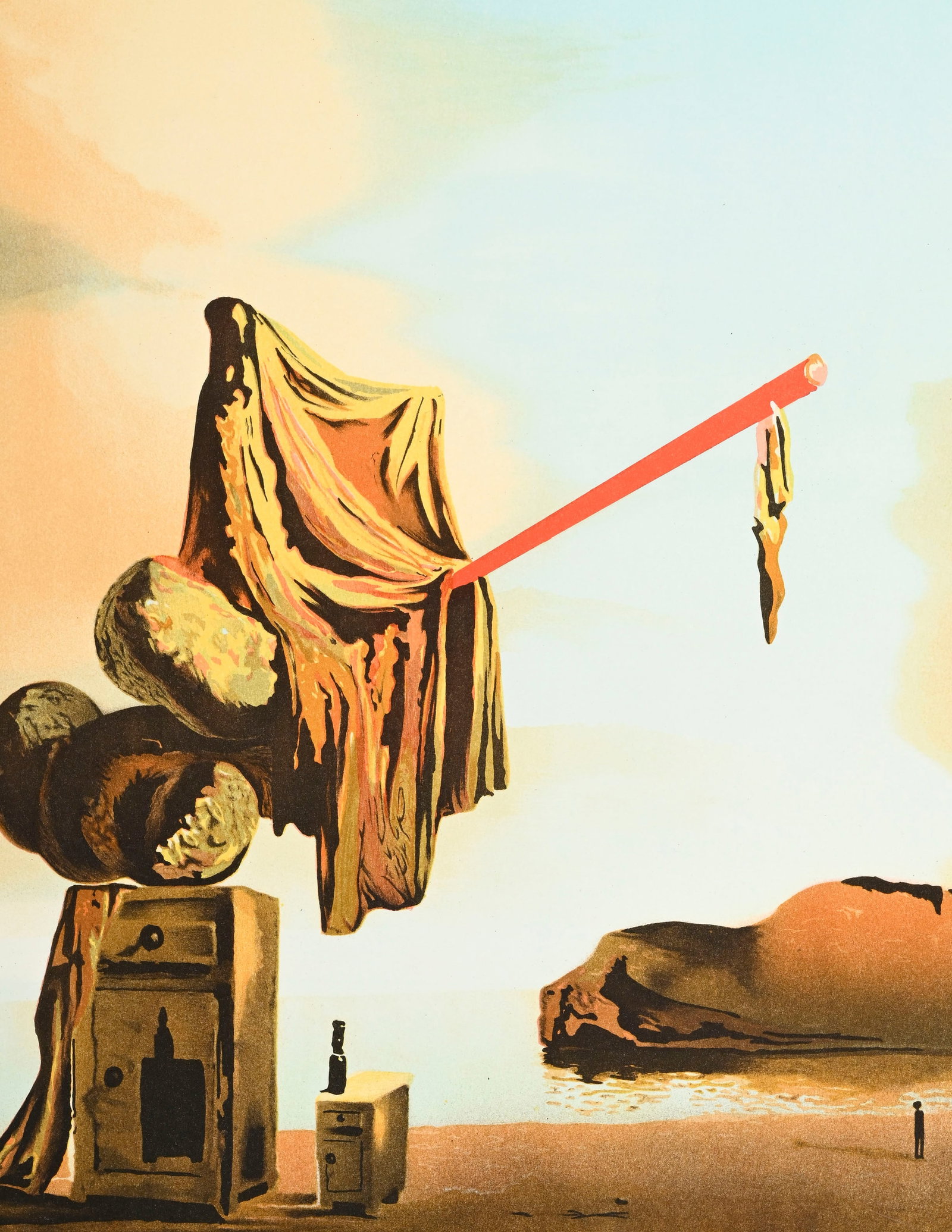 Salvador Dali (1904-1989), d'après, "Suenos en la playa", lithographie en couleurs, signée - 3