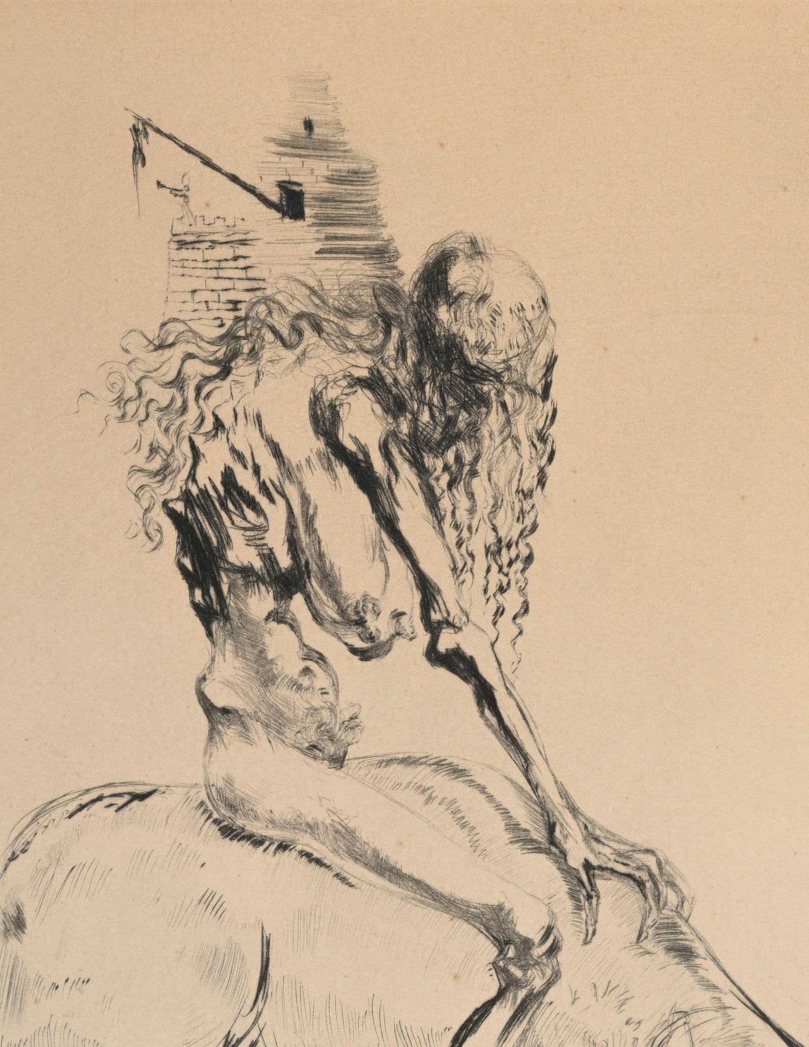 Salvador Dali (1904-1989), d'après, "Femme au cochon" ou "Baubo", eau-forte sur, cachet sec rep - 3
