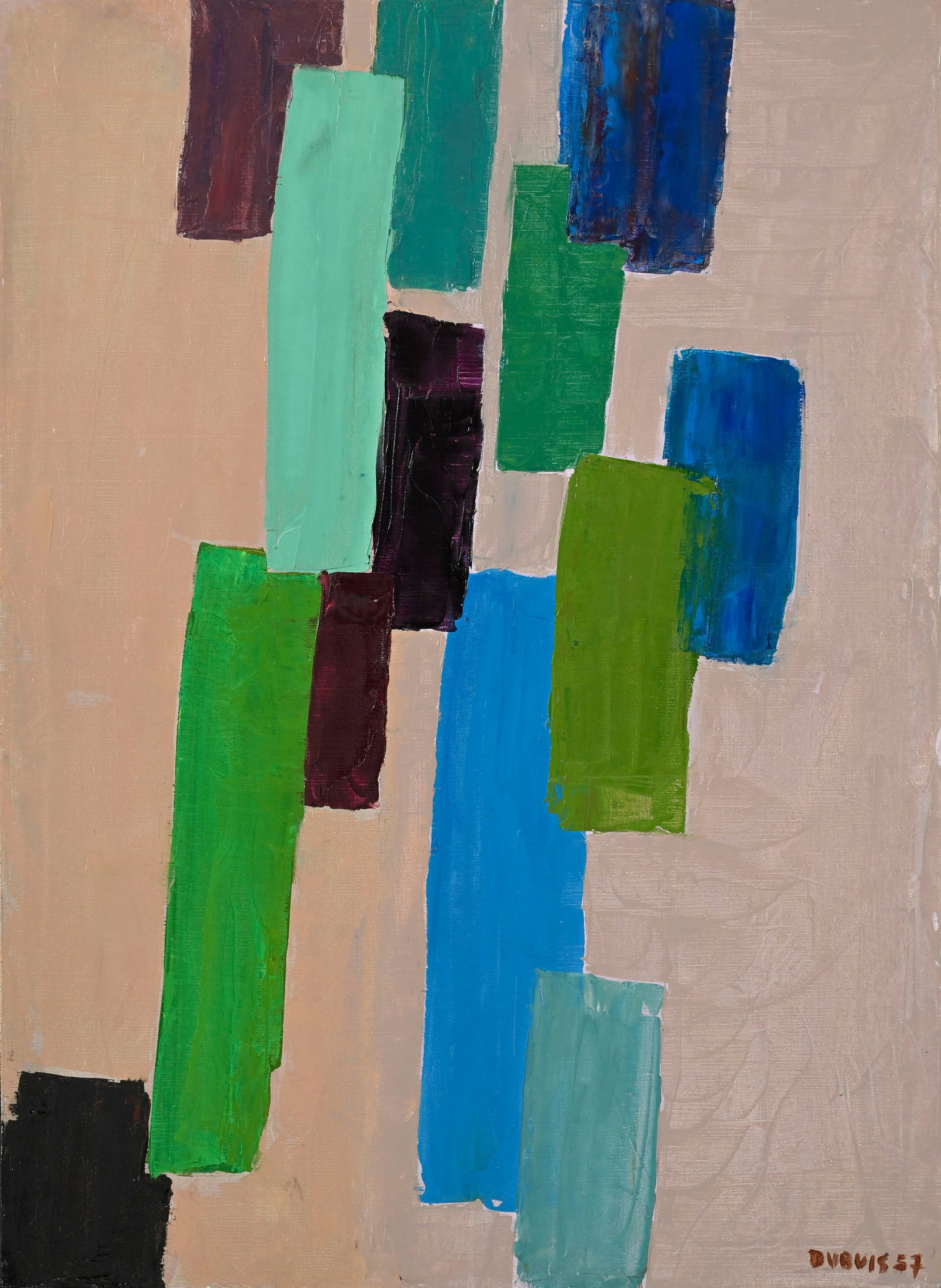 Fernand Dubuis (1908-1991), "Bouquet de lilas", 1955-1957, huile sur toile, signée, datée, (1 of 5)
