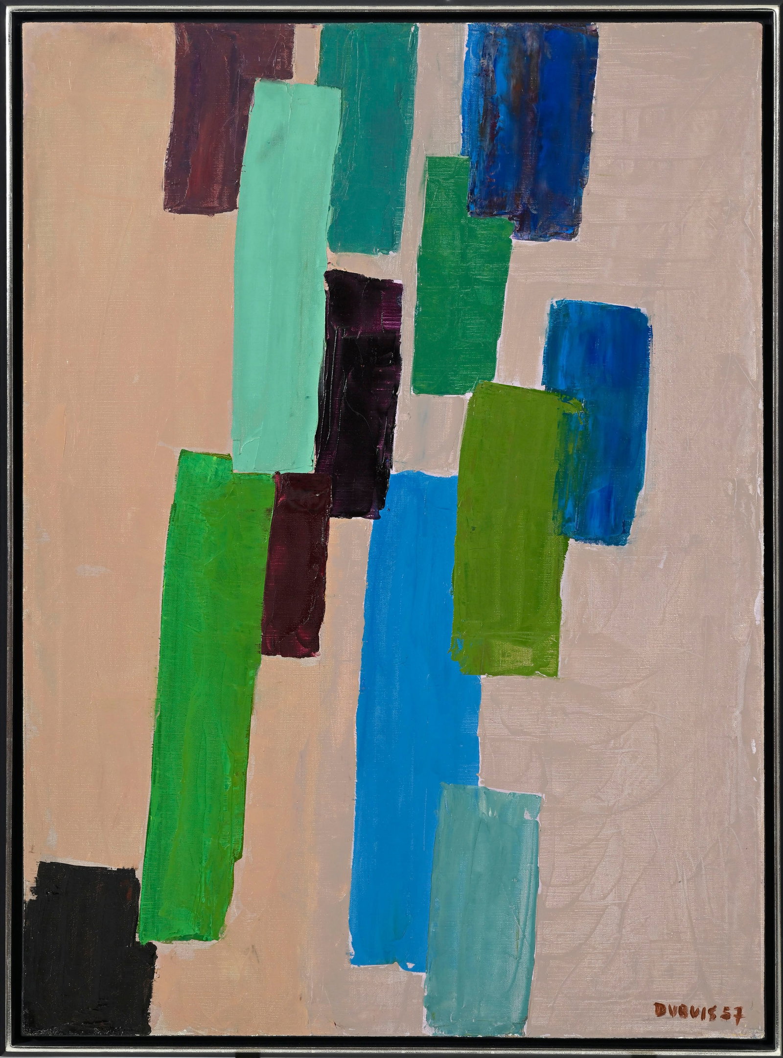 Fernand Dubuis (1908-1991), "Bouquet de lilas", 1955-1957, huile sur toile, signée, datée, - 2