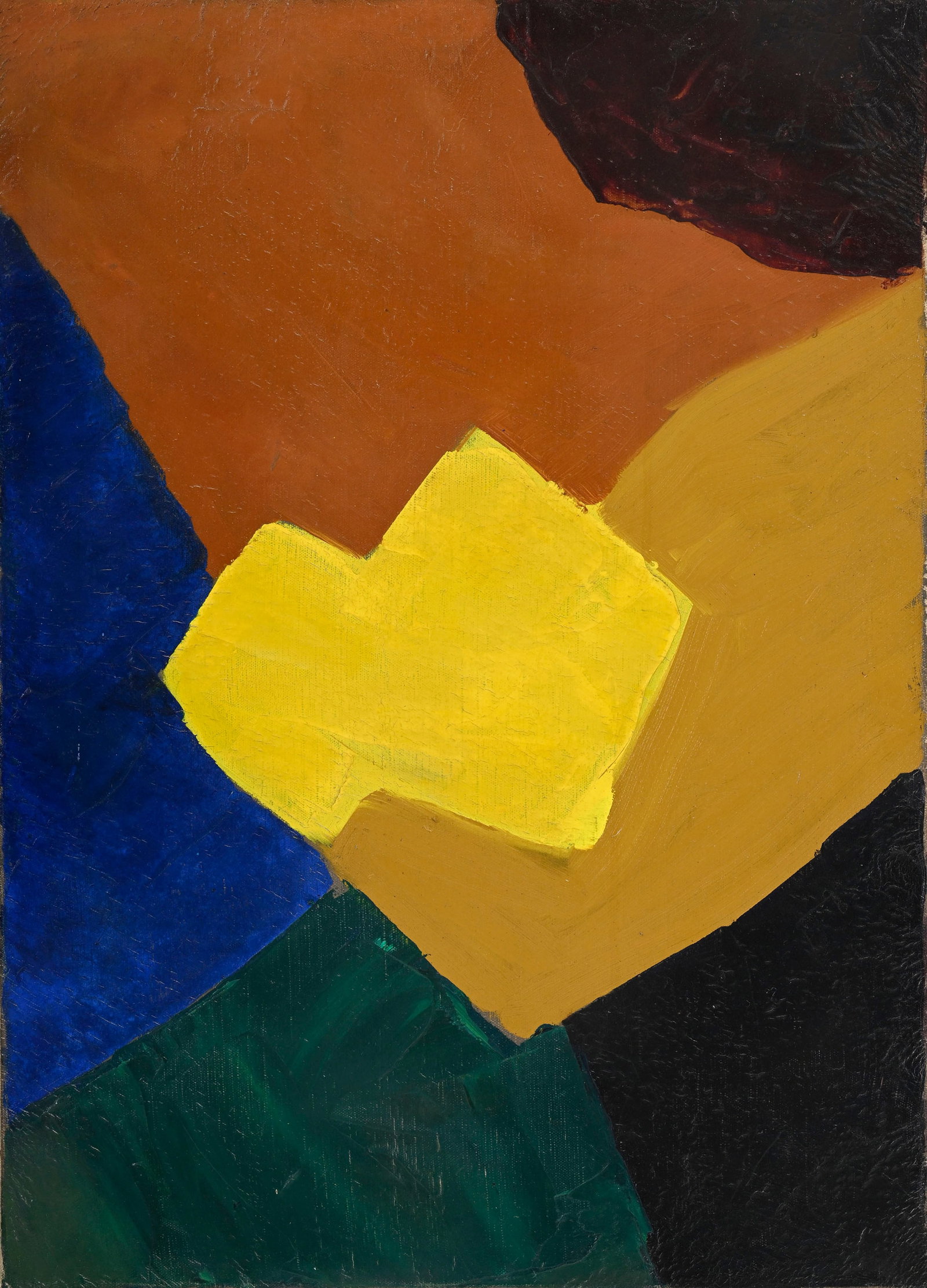 Fernand Dubuis (1908-1991), Composition abstraite, tampon de l'atelier, 46x33 cm Provenance: Ve (1 of 3)