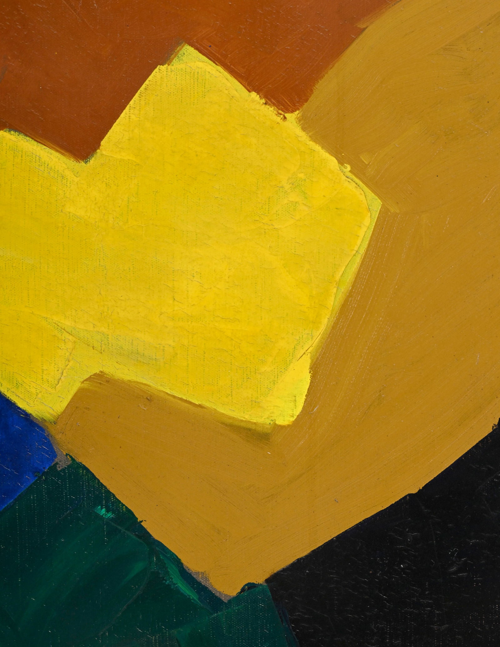 Fernand Dubuis (1908-1991), Composition abstraite, tampon de l'atelier, 46x33 cm Provenance: Ve - 2