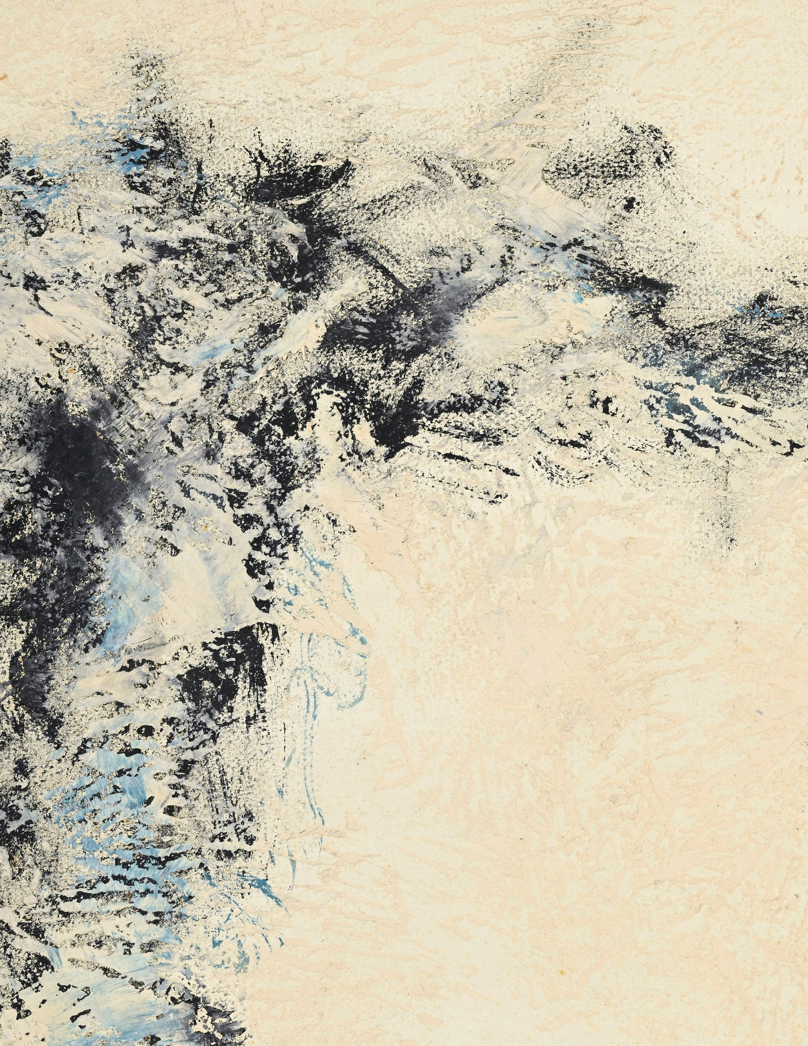 Don Fink (1923-2010), Composition abstraite, 1960, huile sur papier marouflée sur toile, sign&# - 3