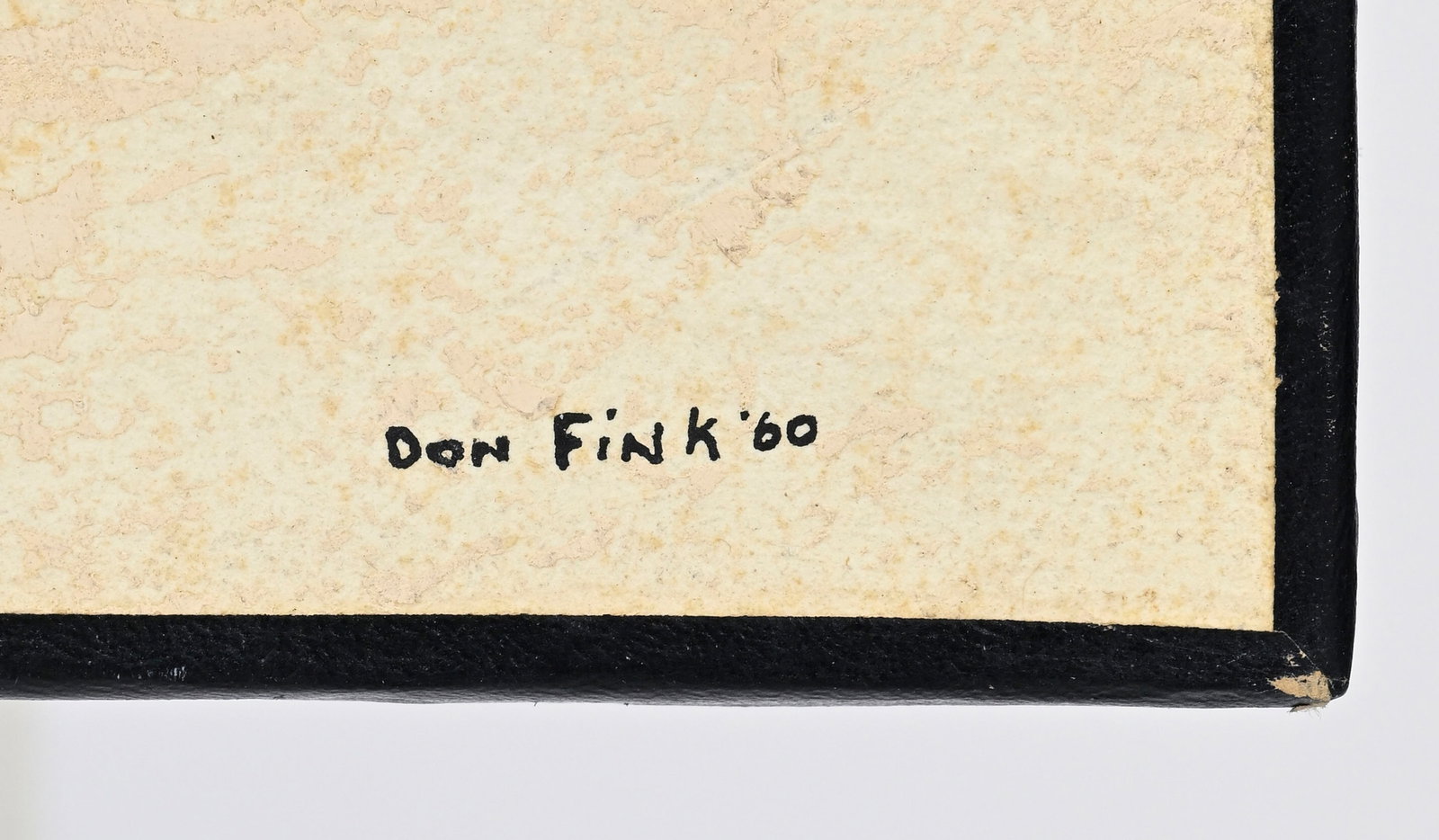 Don Fink (1923-2010), Composition abstraite, 1960, huile sur papier marouflée sur toile, sign&# - 4