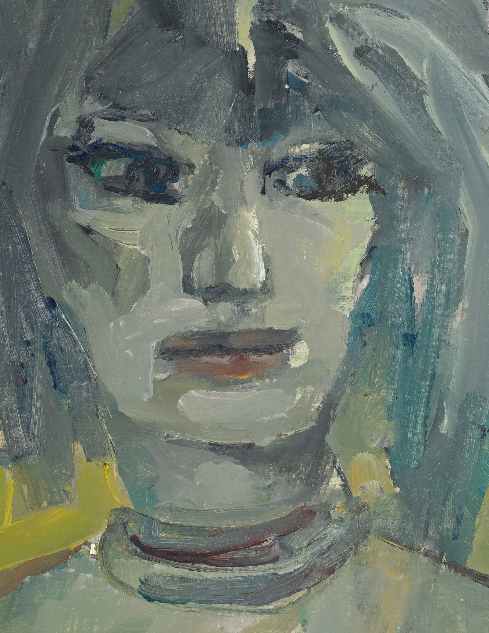 Mino Maccari (1898-1989), Portrait d'une jeune femme, huile sur carton entoilé, signée, 48 - 3