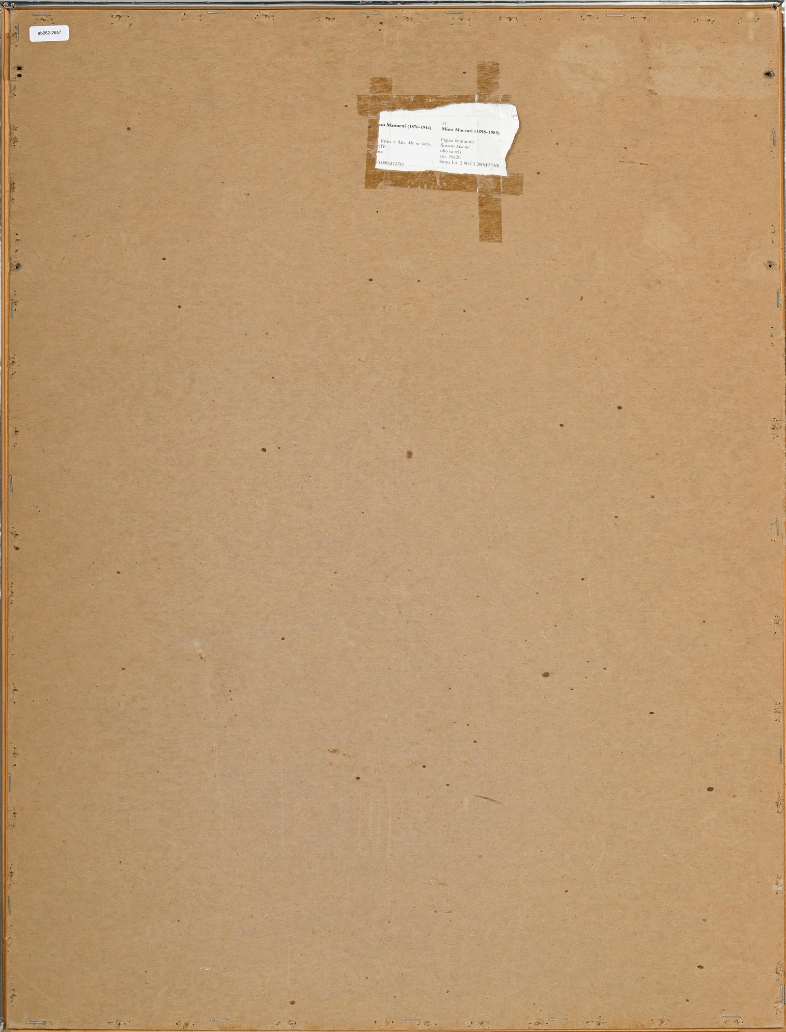 Mino Maccari (1898-1989), Portrait d'une jeune femme, huile sur carton entoilé, signée, 48 - 5