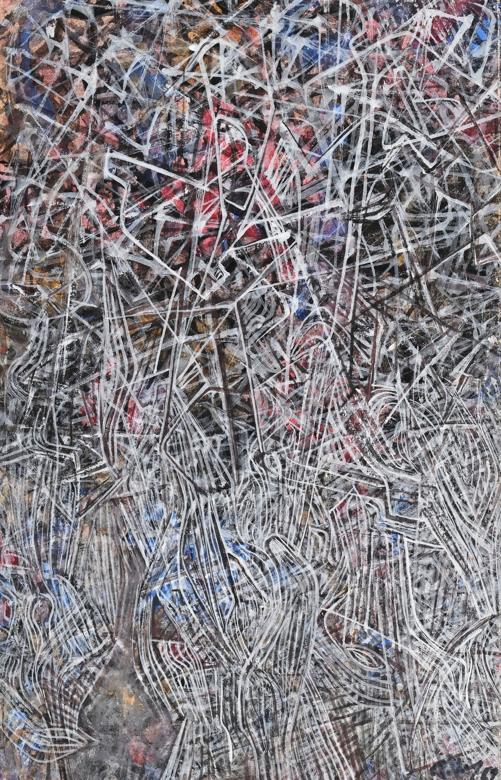 Mark Tobey (1890-1976), "Untitled", 1959, tempera sur papier, signée et datée, 21,5x13 cm  (1 of 5)