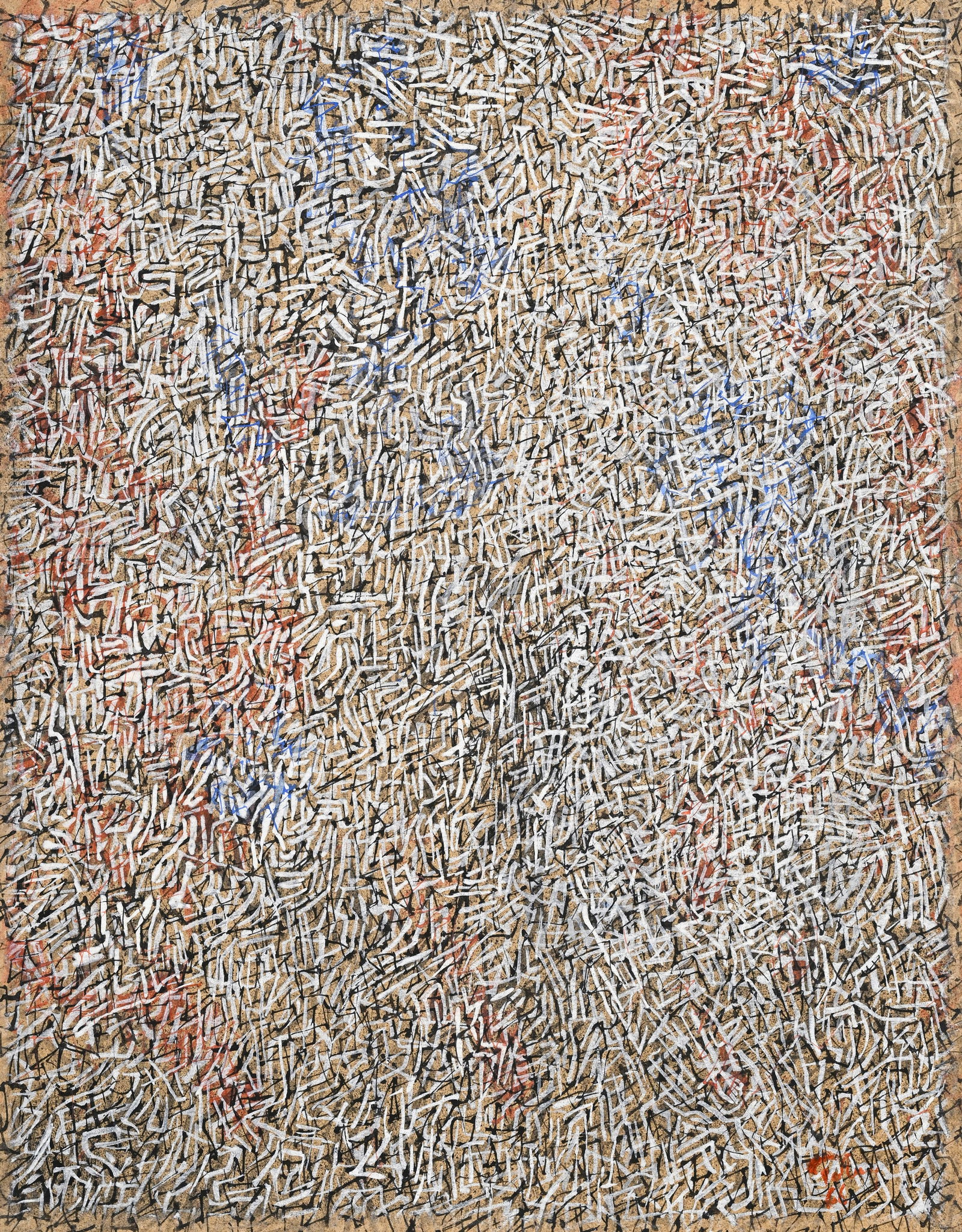 Mark Tobey (1890-1976), "Untitled", 1966, tempera sur papier, signée et datée, 29,5x23 cm  (1 of 5)