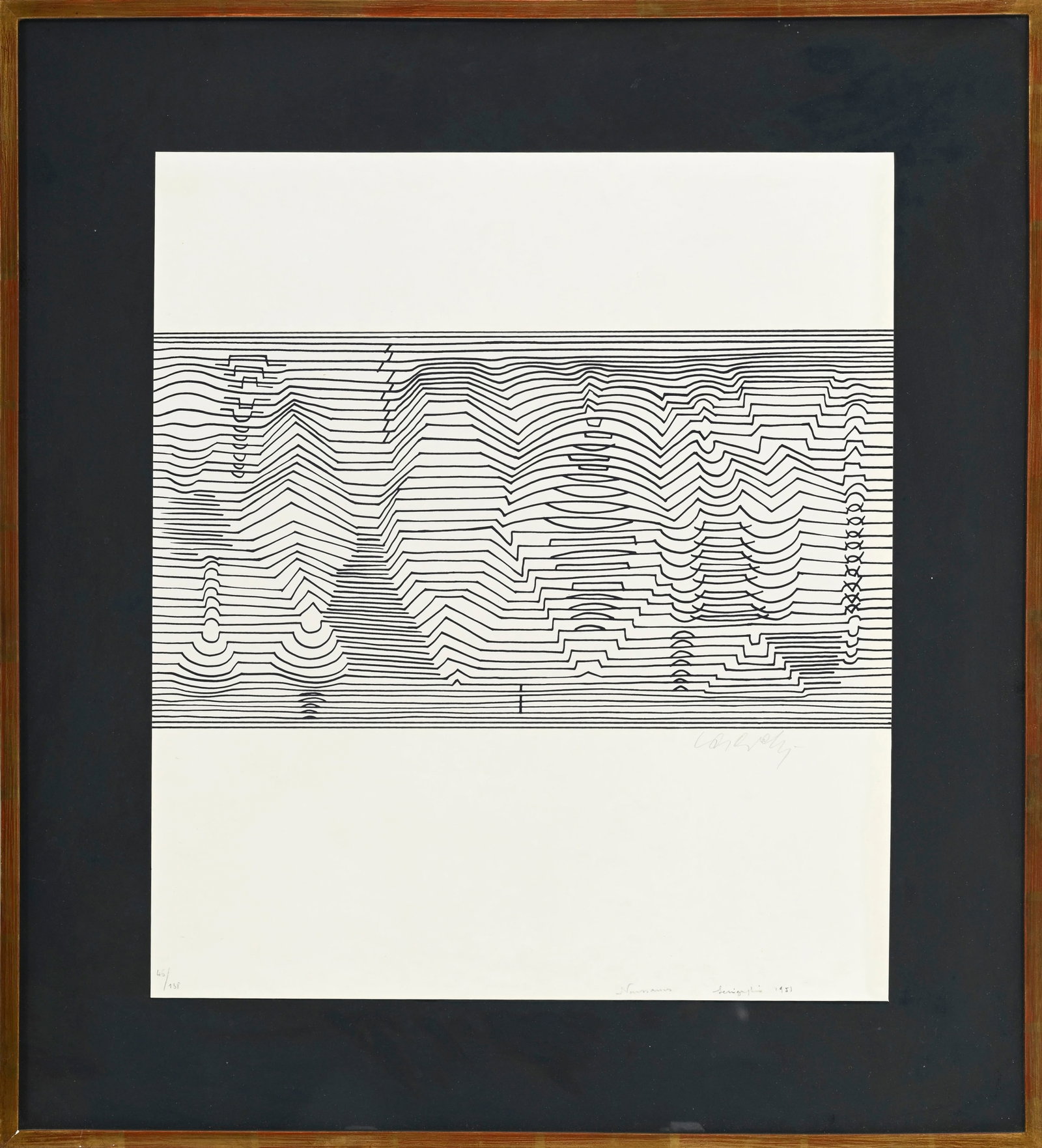 Victor Vasarely (1906-1997), "Naissance III", issu de la série "Le discours de la méthode" - 2