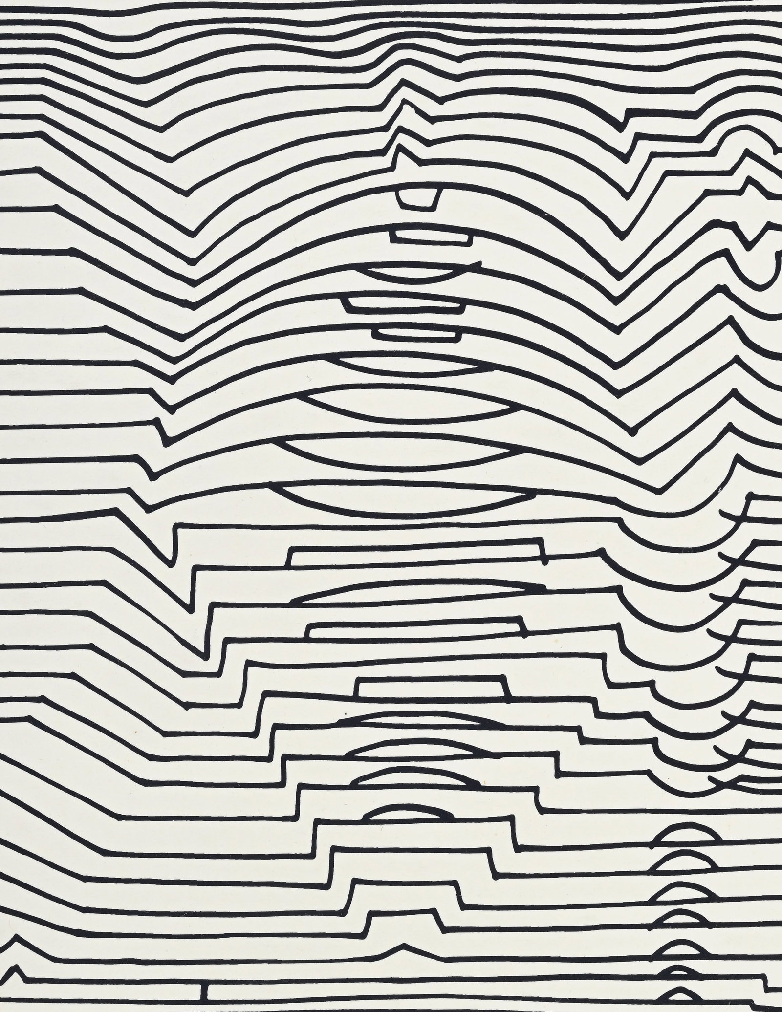 Victor Vasarely (1906-1997), "Naissance III", issu de la série "Le discours de la méthode" - 3
