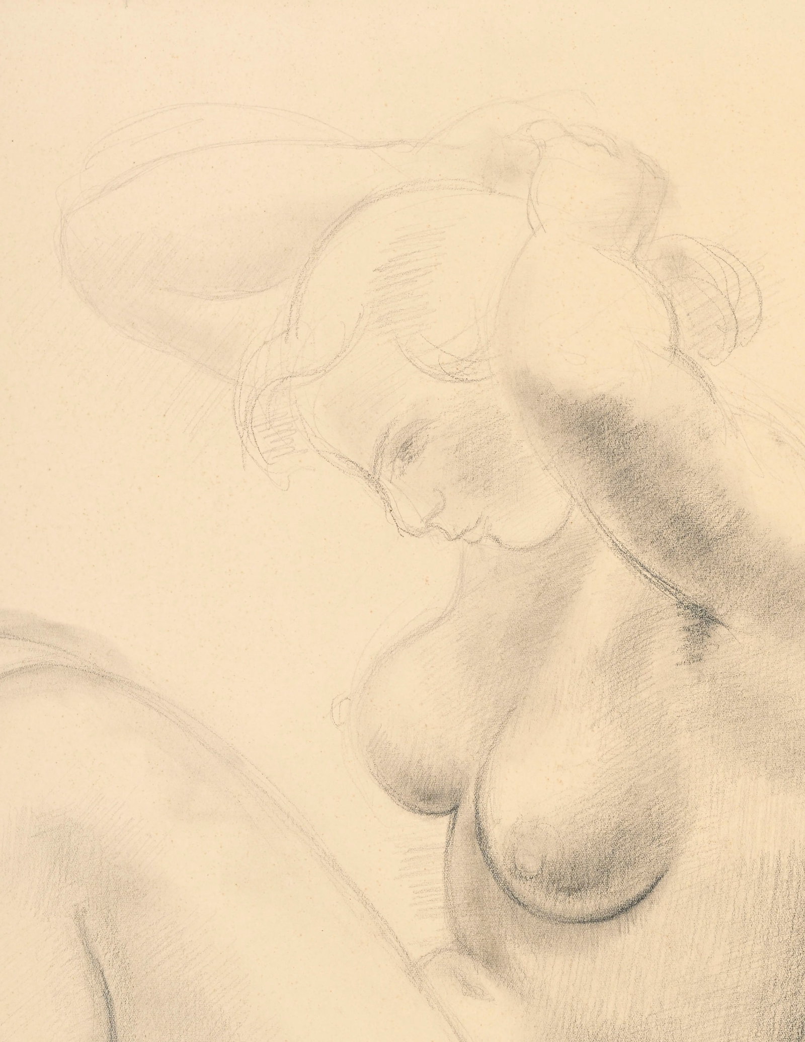 Antoniucci Voltigerno dit Volti (1915-1989), Femme nue assise, crayon sur papier, signé, 60x49, - 3