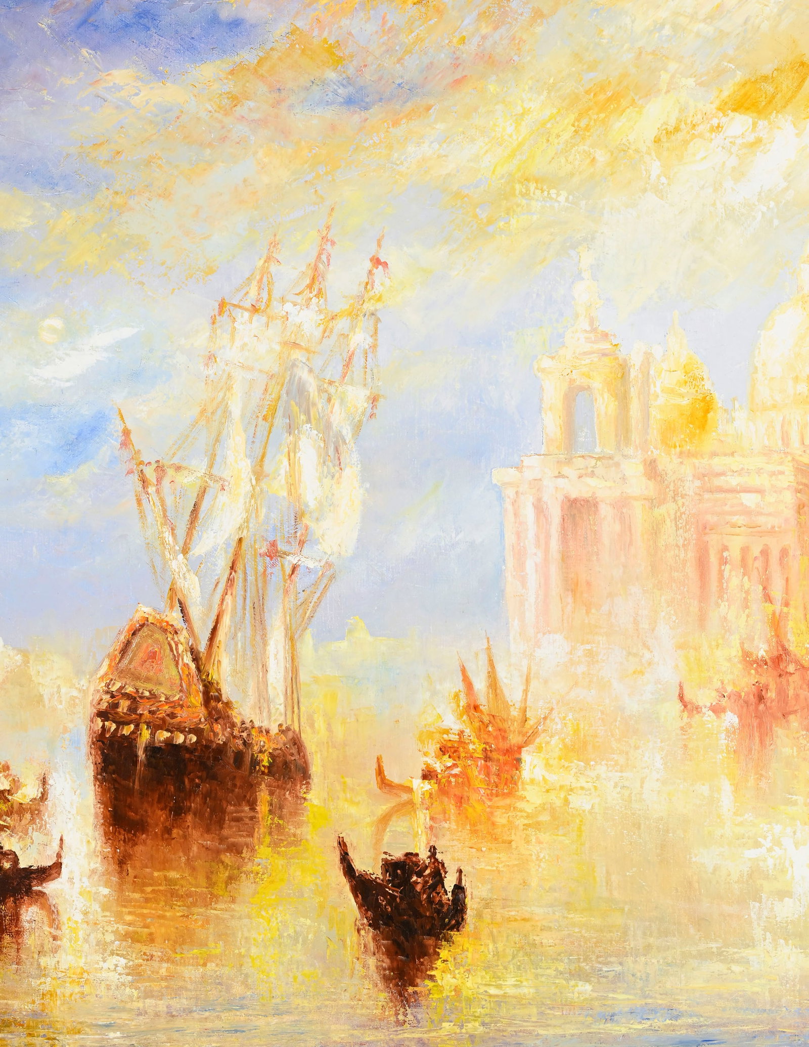 Léopold Baijot (1936), "Eclat de lumière sur Venise", 2006, huile sur toile, signée e - 3