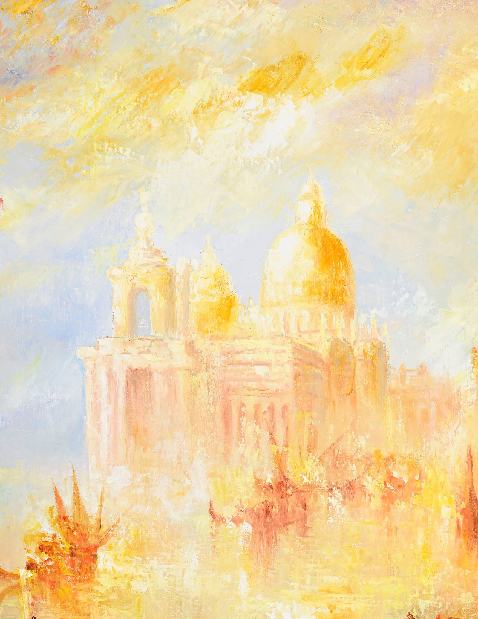 Léopold Baijot (1936), "Eclat de lumière sur Venise", 2006, huile sur toile, signée e - 4