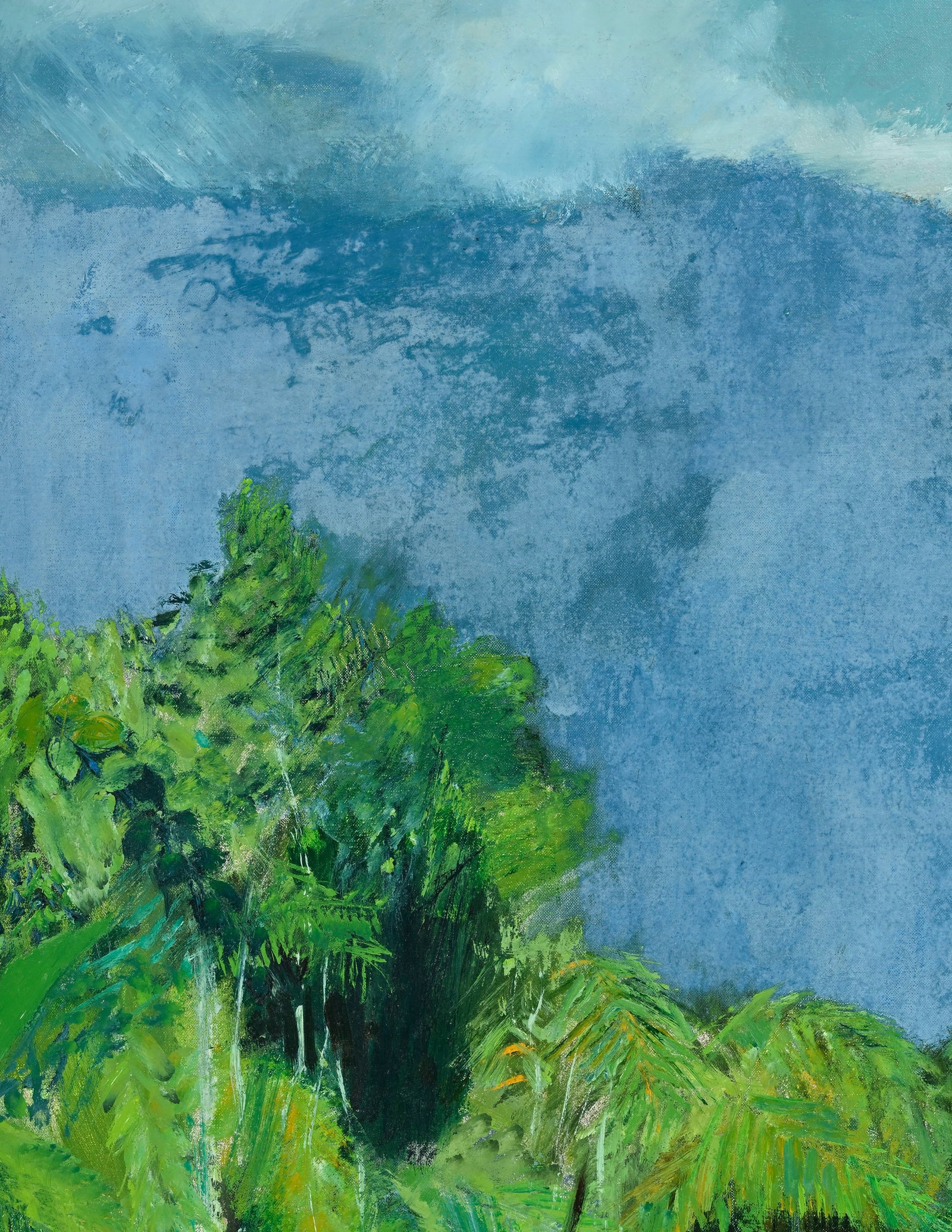 Guy Bardone (1927-2015), Forêt tropicale, huile sur toile, signée, 81x54 cm - 3