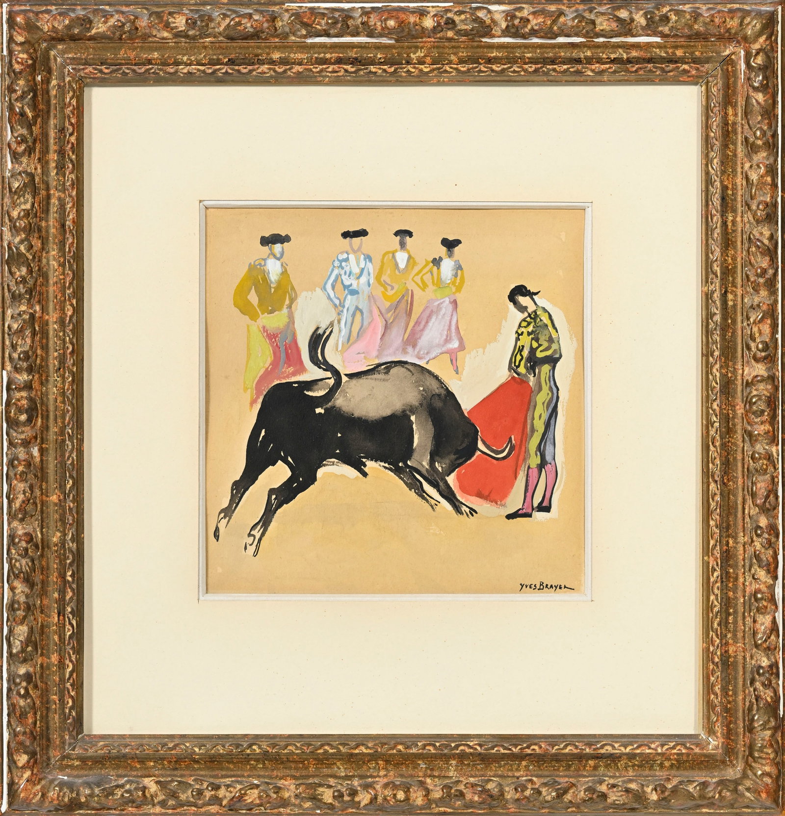 Yves Brayer (1907-1990), Les toréadors, aquarelle, encre de Chine et gouache sur papier, sign&# - 2
