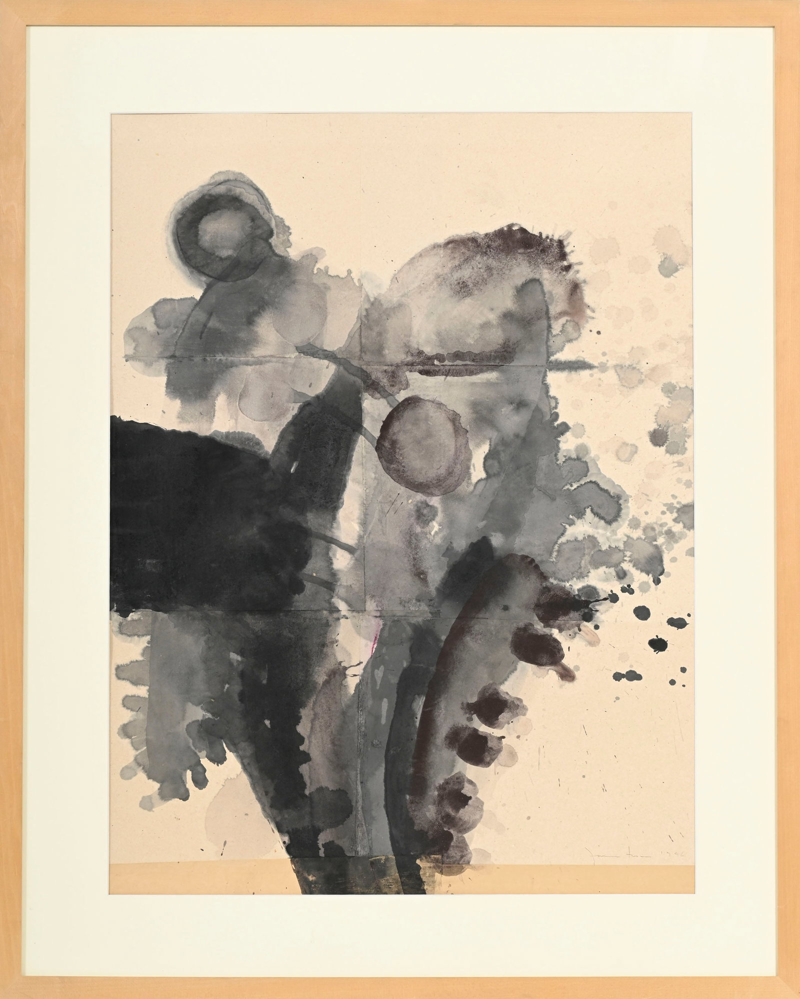 James Brown (1951-2020), "Sans titre", 1996, technique mixte (collage, encre, aquarelle et pastel) s - 2