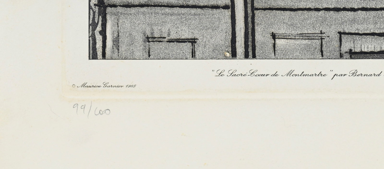 Bernard Buffet (1928-1999), d'après, "Le Sacré-Cœur", 1985, gravure, signée et n - 5