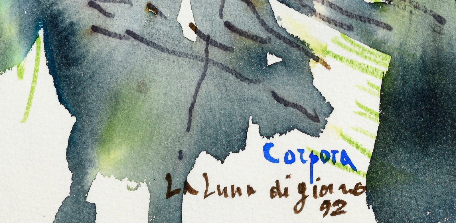 Antonio Corpora (1909-2004), suite de 5 aquarelles sur papier, signées et datées, 3 titr&# - 16