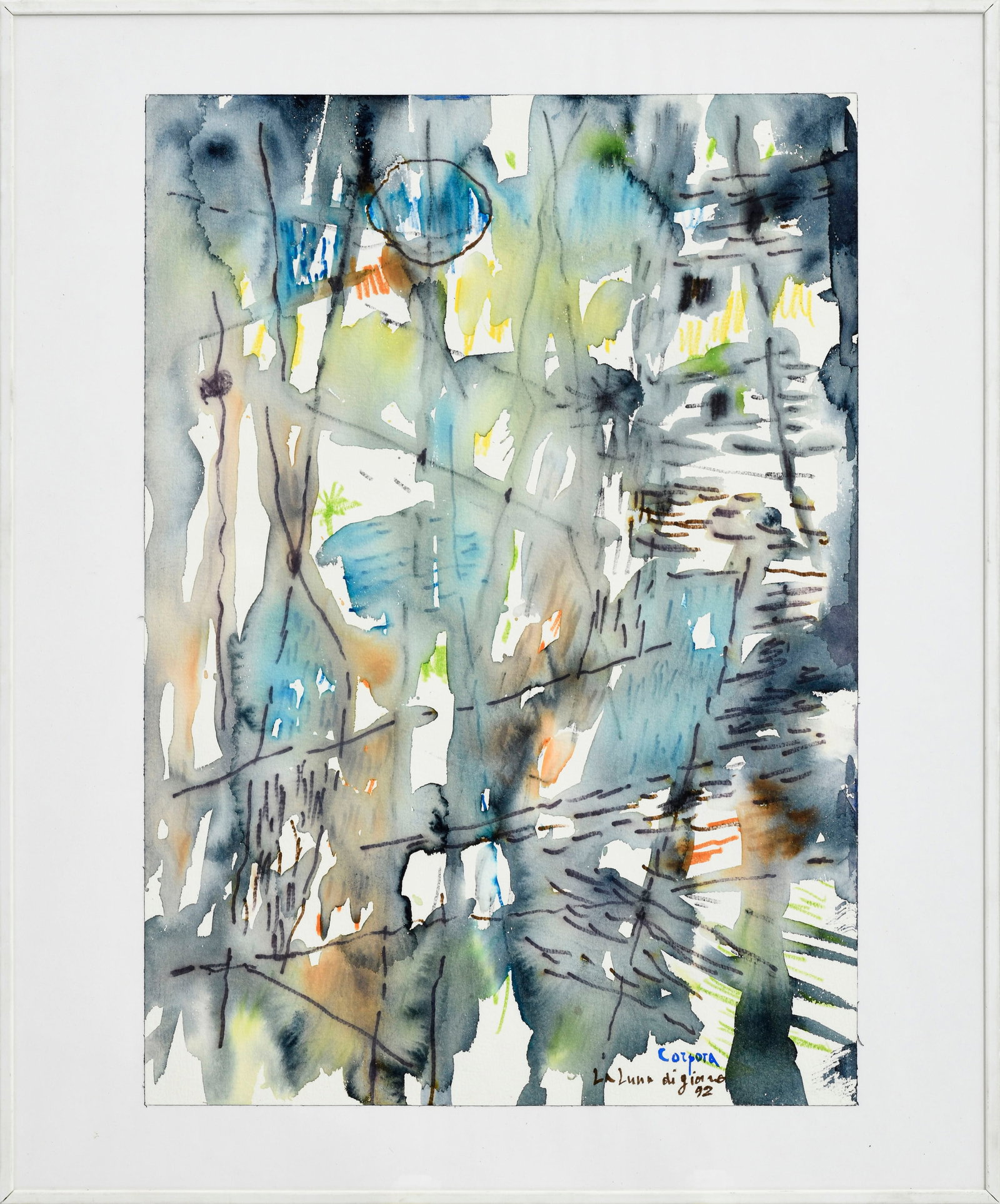 Antonio Corpora (1909-2004), suite de 5 aquarelles sur papier, signées et datées, 3 titr&# - 6
