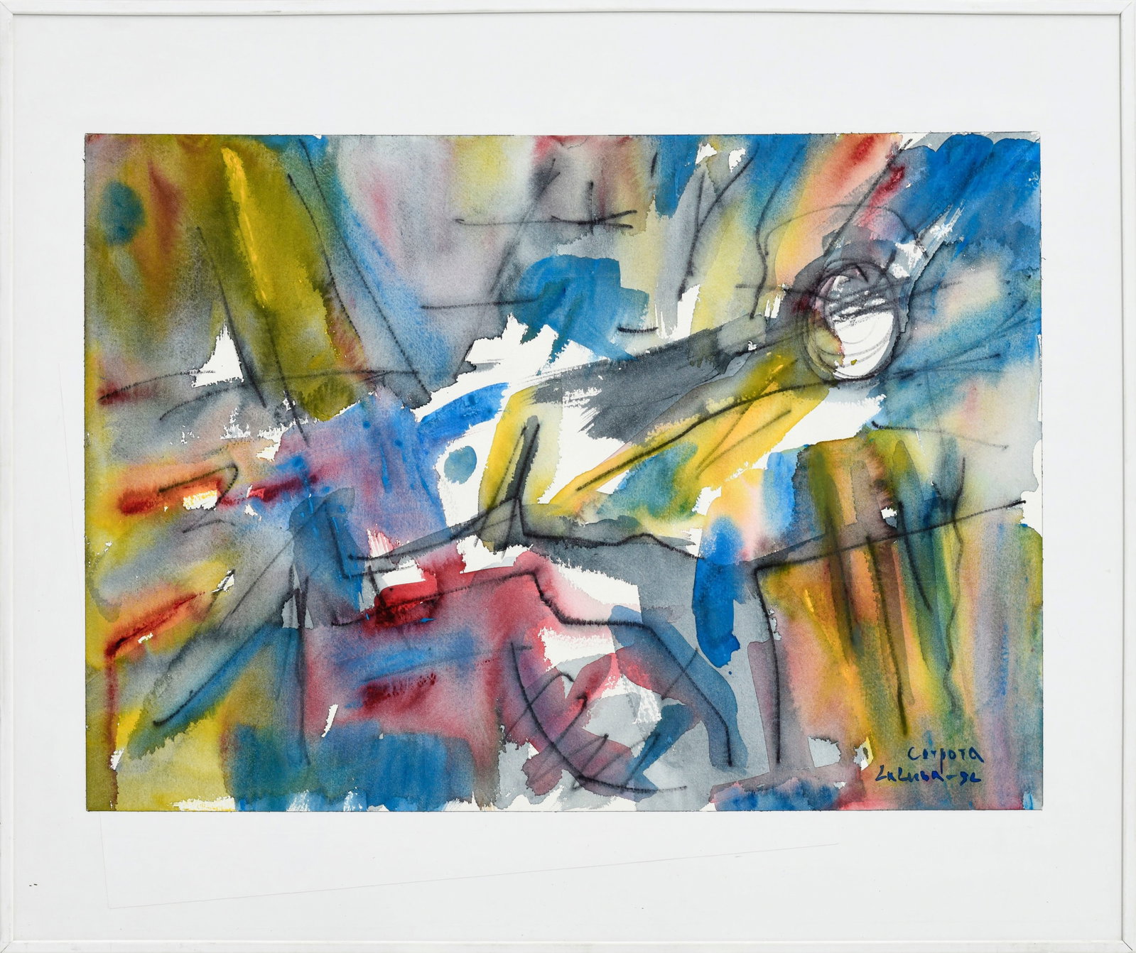 Antonio Corpora (1909-2004), suite de 5 aquarelles sur papier, signées et datées, 3 titr&# - 7