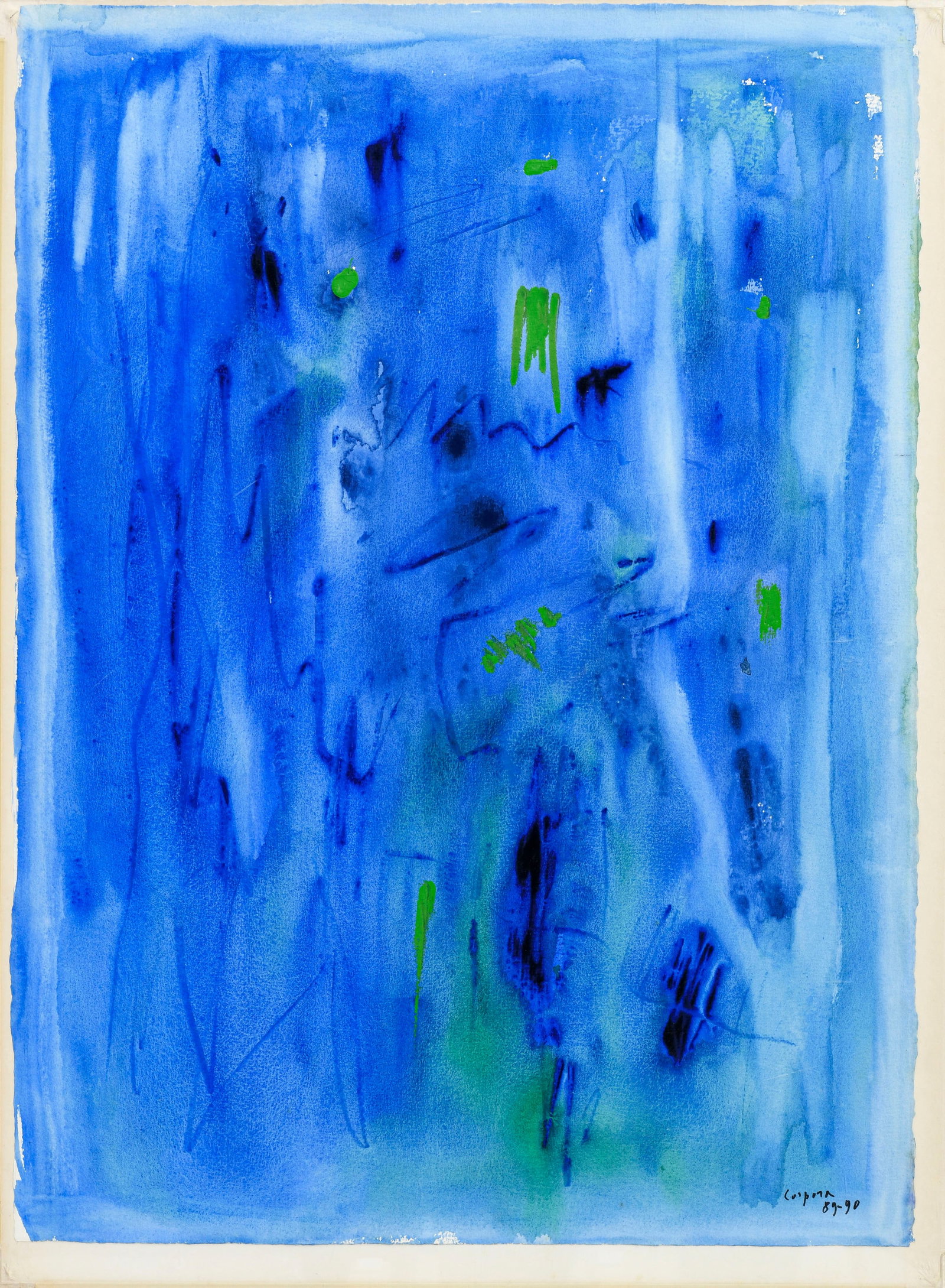 Antonio Corpora (1909-2004), suite de 5 aquarelles sur papier, signées et datées, 3 titr&# - 8