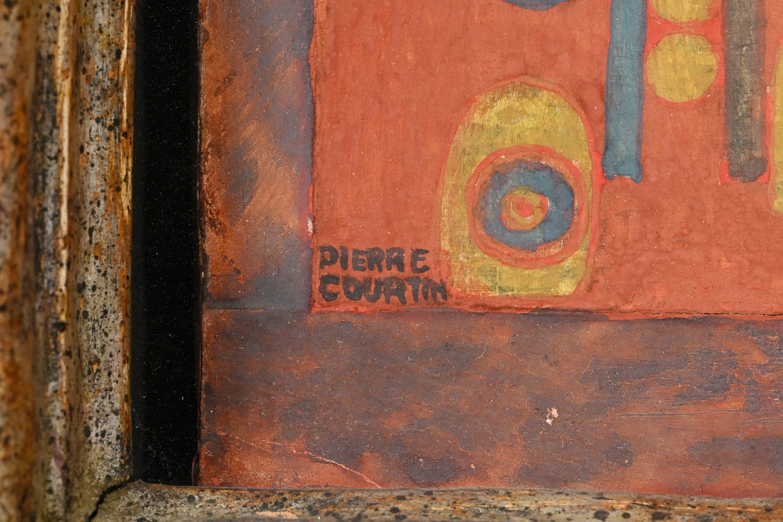 Pierre Courtin (1921-2012), "Charité bien ordonnée", 1966, détrempe sur papier mont&# - 4