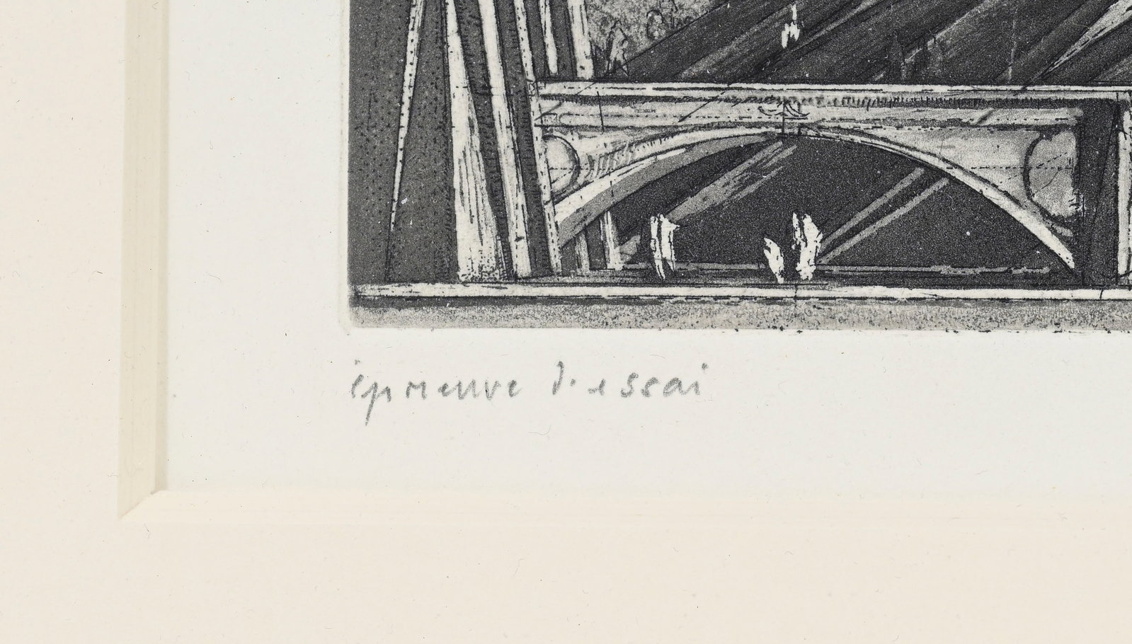 Erik Desmazières (1948), d'après, "La Tour de Babel ou l'entrée de la bibliothèq - 4