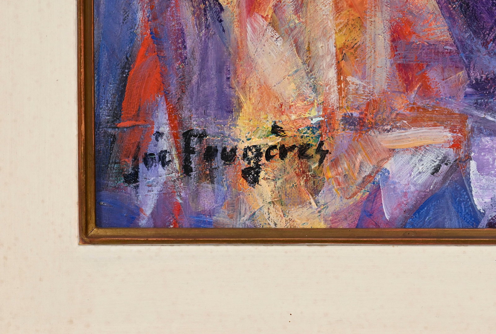 Joe Fougères (1932), "Visages vénitiens", 1988, huile sur toile, signée, contresign&# - 4