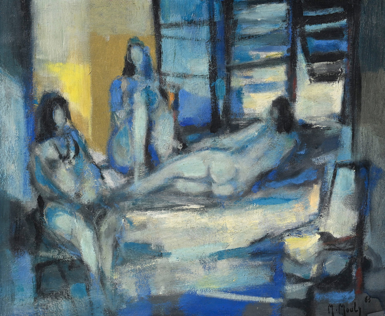 Marcel Mouly (1918-2008), "Les Parques", 1963, huile sur toile, signée et datée, contresig (1 of 5)