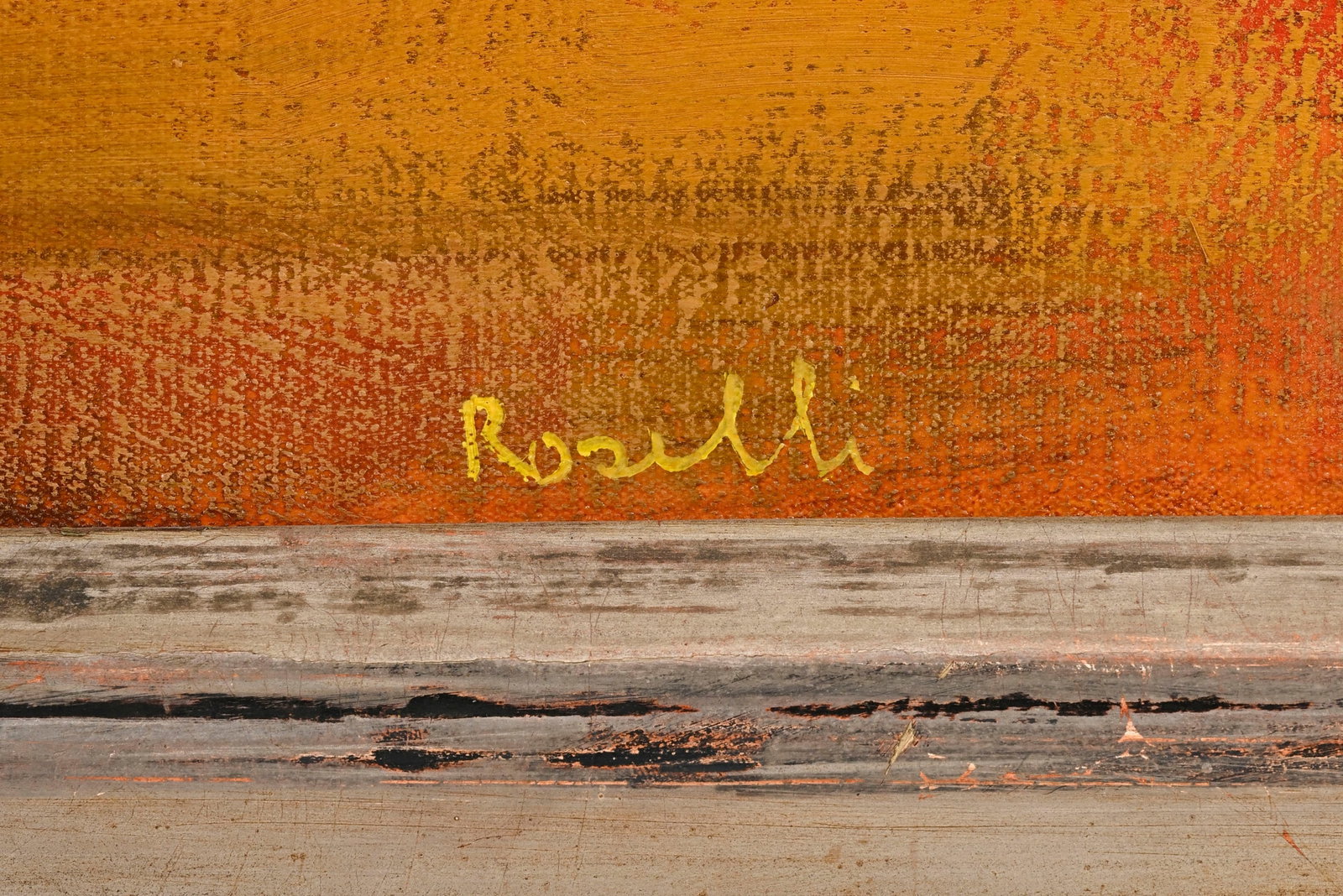 Carlo Roselli (1939), Scène de cirque, huile sur toile, signée, 89,5x89,5 cm - 4