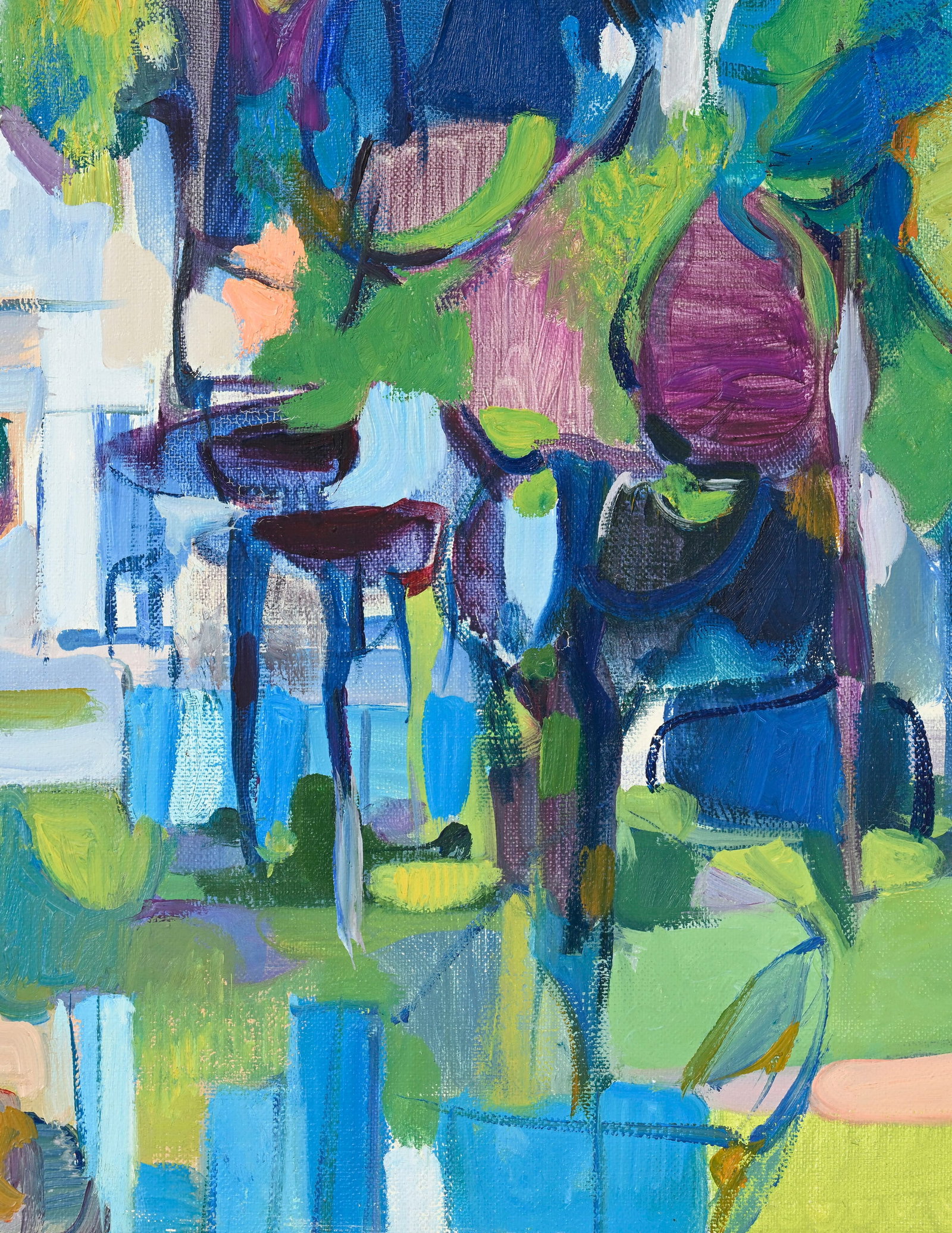 Claude Schurr (1921-2014), Paysage abstrait, huile sur toile, signée, située "Cannes" au v - 3