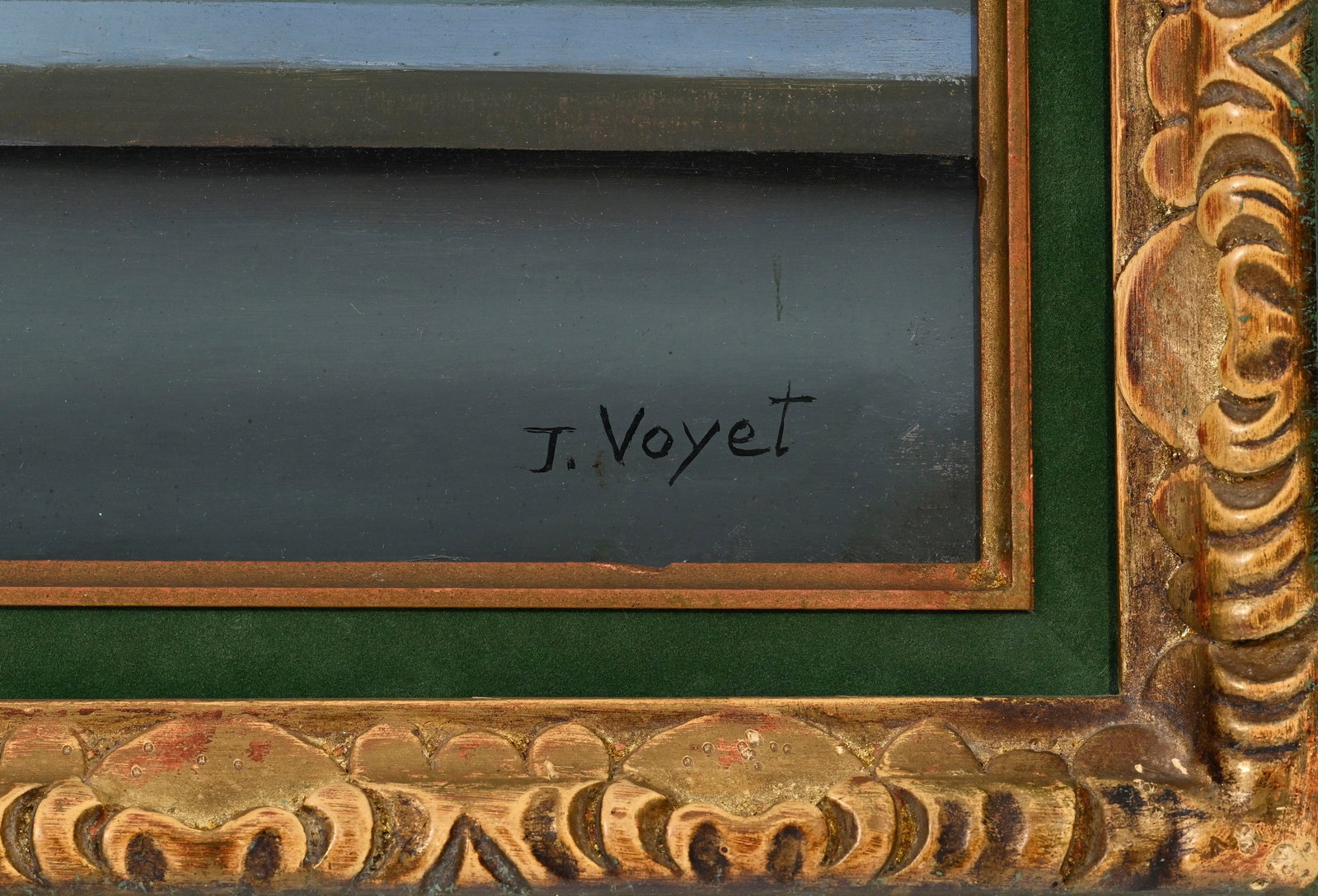 Jacques Voyet (1926-2010), "Dans la rue", huile sur toile, signée, titrée au verso, 60x73  - 4