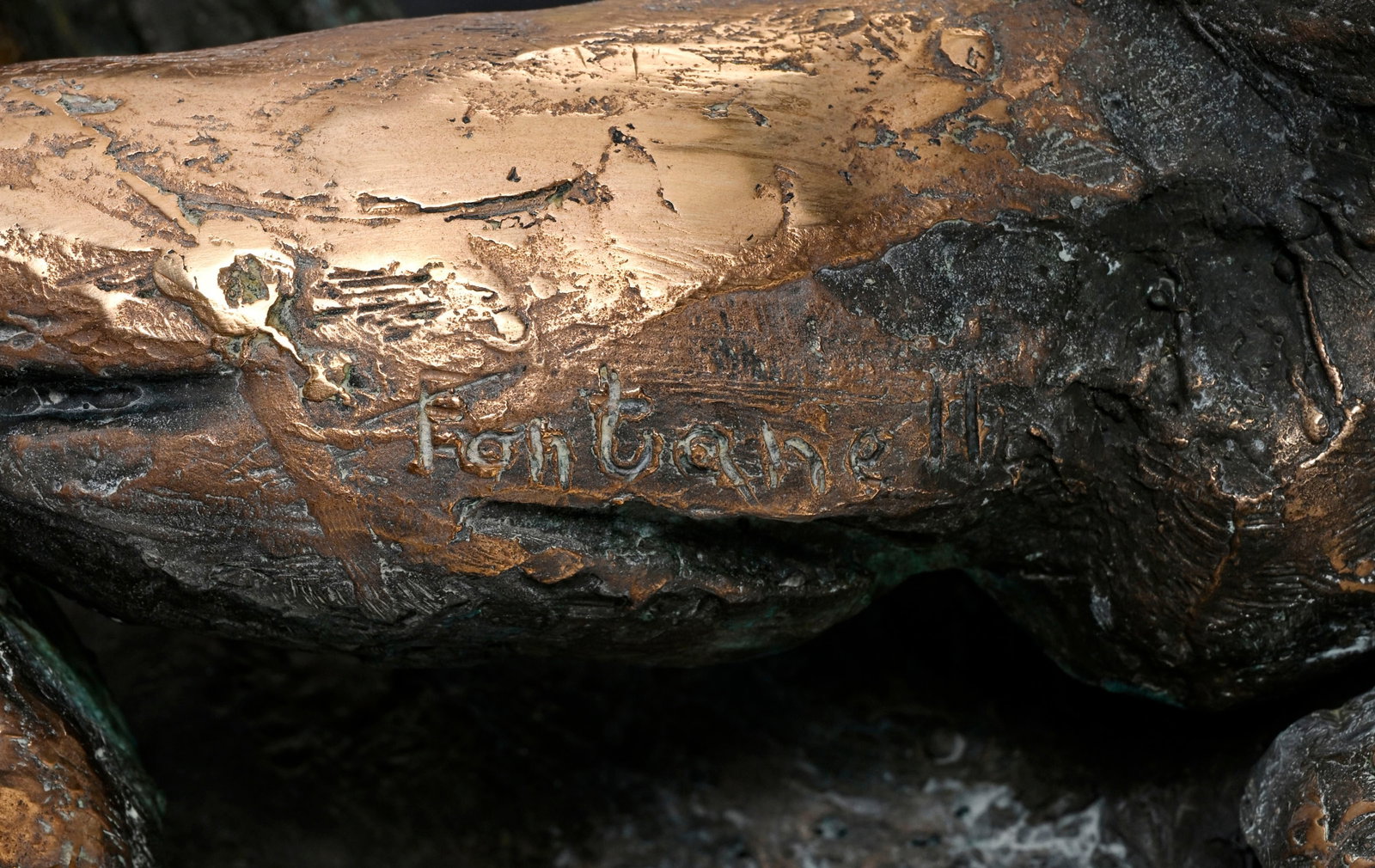 Nuccio Fontanella (1936-2005), "Chasseur au faucon"_,_ sculpture en bronze, pièce unique, sign& - 6
