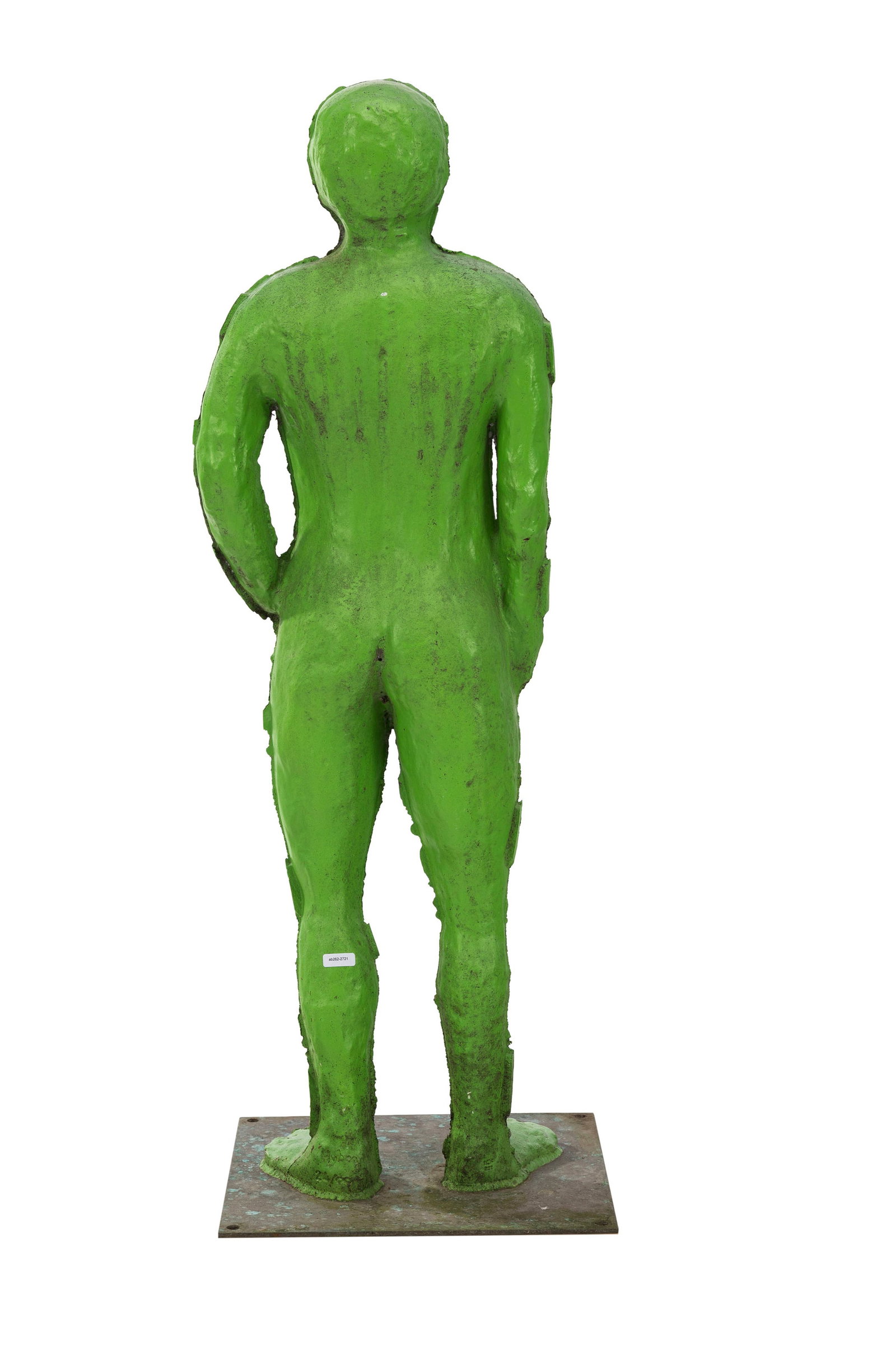 Fabrice Hyber (1961), "Hommes de Bessine", 2012, sculpture en bronze peint en vert, signée, dat - 3