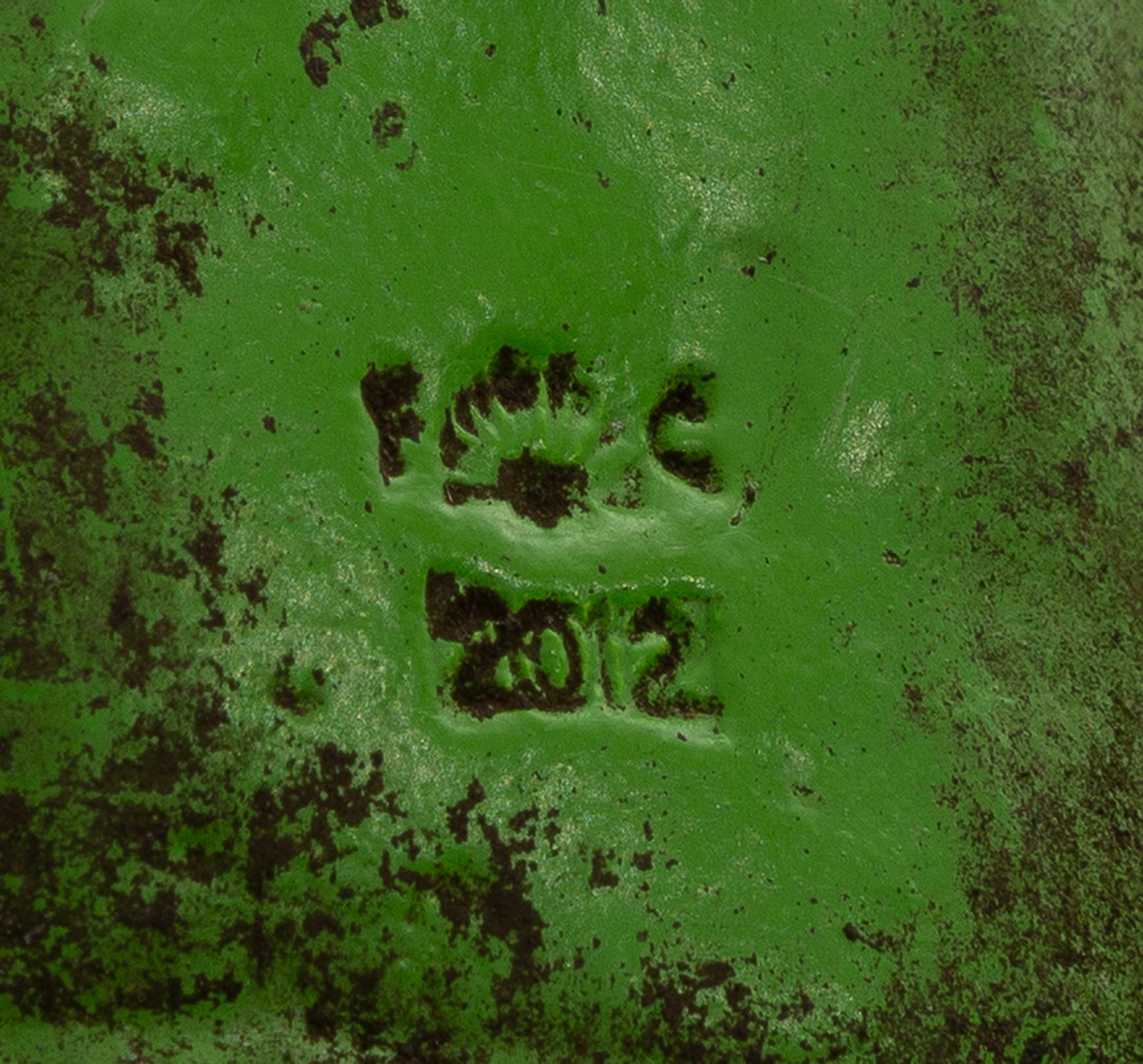 Fabrice Hyber (1961), "Hommes de Bessine", 2012, sculpture en bronze peint en vert, signée, dat - 5