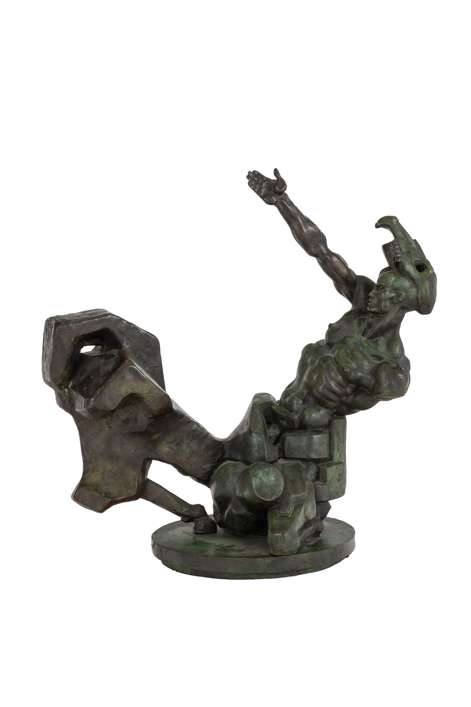Ernst Neizvestny (1925-2016), Centaure, sculpture en bronze à patine verte, signée et num& (1 of 6)