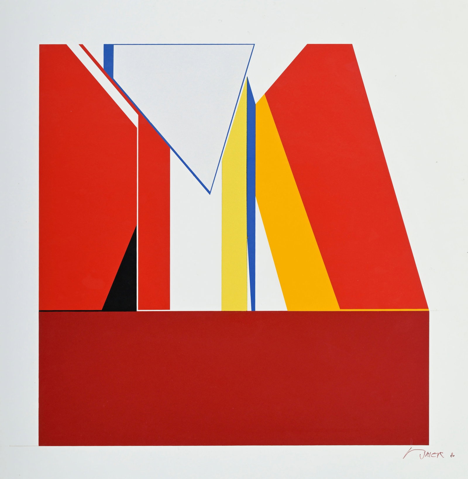 Jean Baier (1932-1999), Sans titre, 1990, laque sur métal, 60x60 cm (1 of 5)