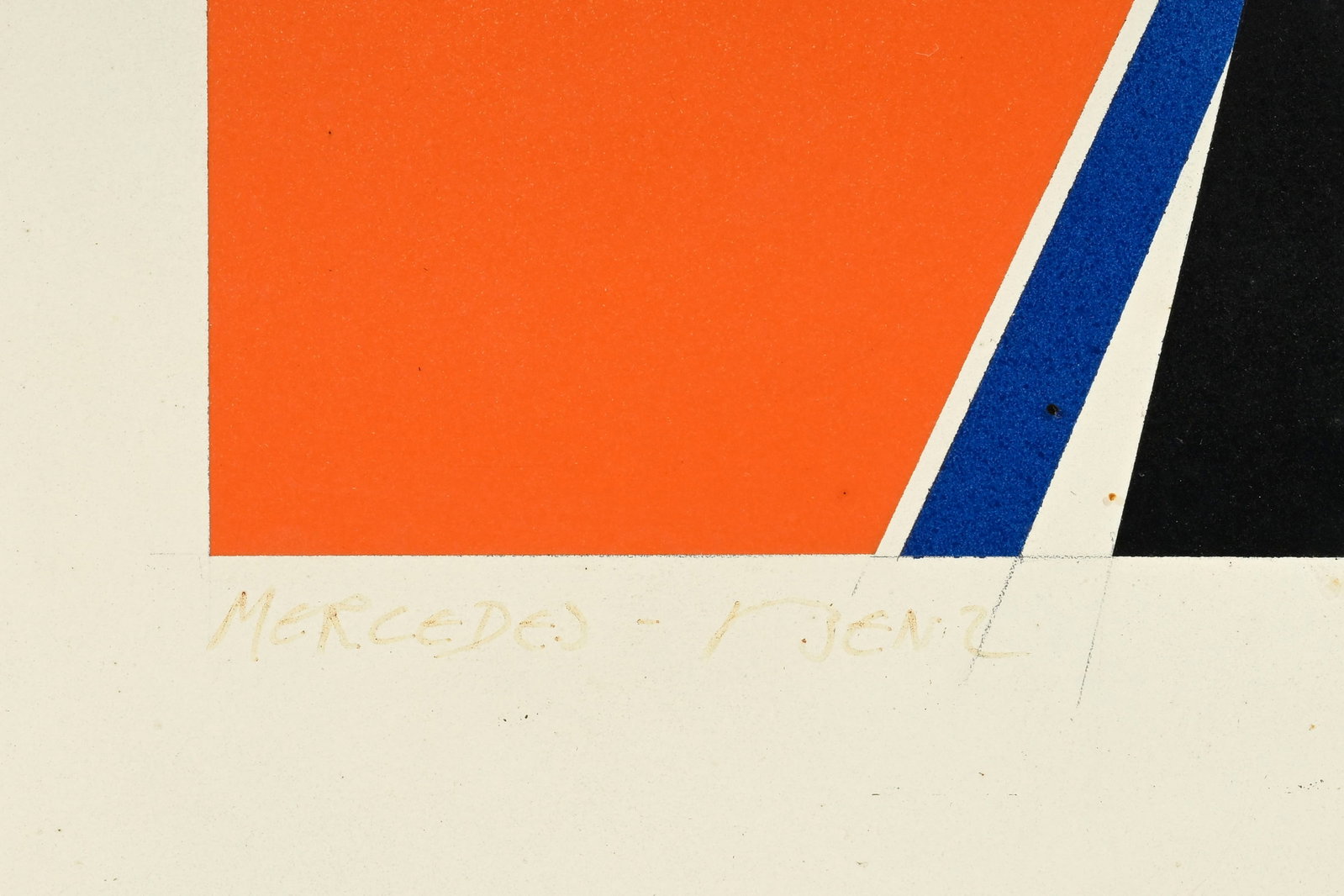 Jean Baier (1932-1999), "Projet pour Mercedes Benz", 1989, laque sur métal, signée, dat - 4