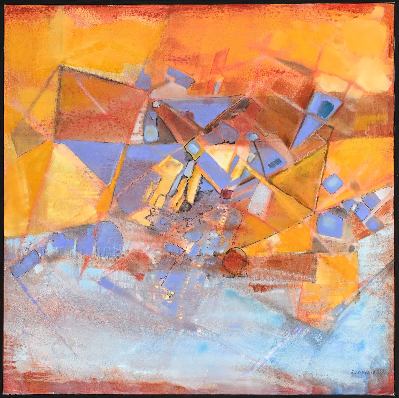 Françoise Deyrieux (XX-XXI), "Sunset in Keywest", 2008, acrylique sur toile, signée, contr - 2