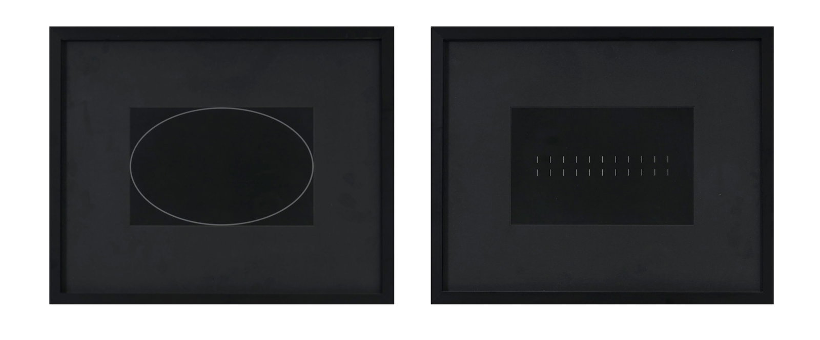 Gilbert Gendre (1944), "No 24" et "No 25", 2 impressions numériques sur papier, tampon de l'art: Gilbert Gendre (1944), "No 24" et "No 25", 2 impressions numériques sur papier, tampon de l'artiste, titrées et numérotées 1/5 et 2/5 au verso, 18x28 cm (à vue, chaque)