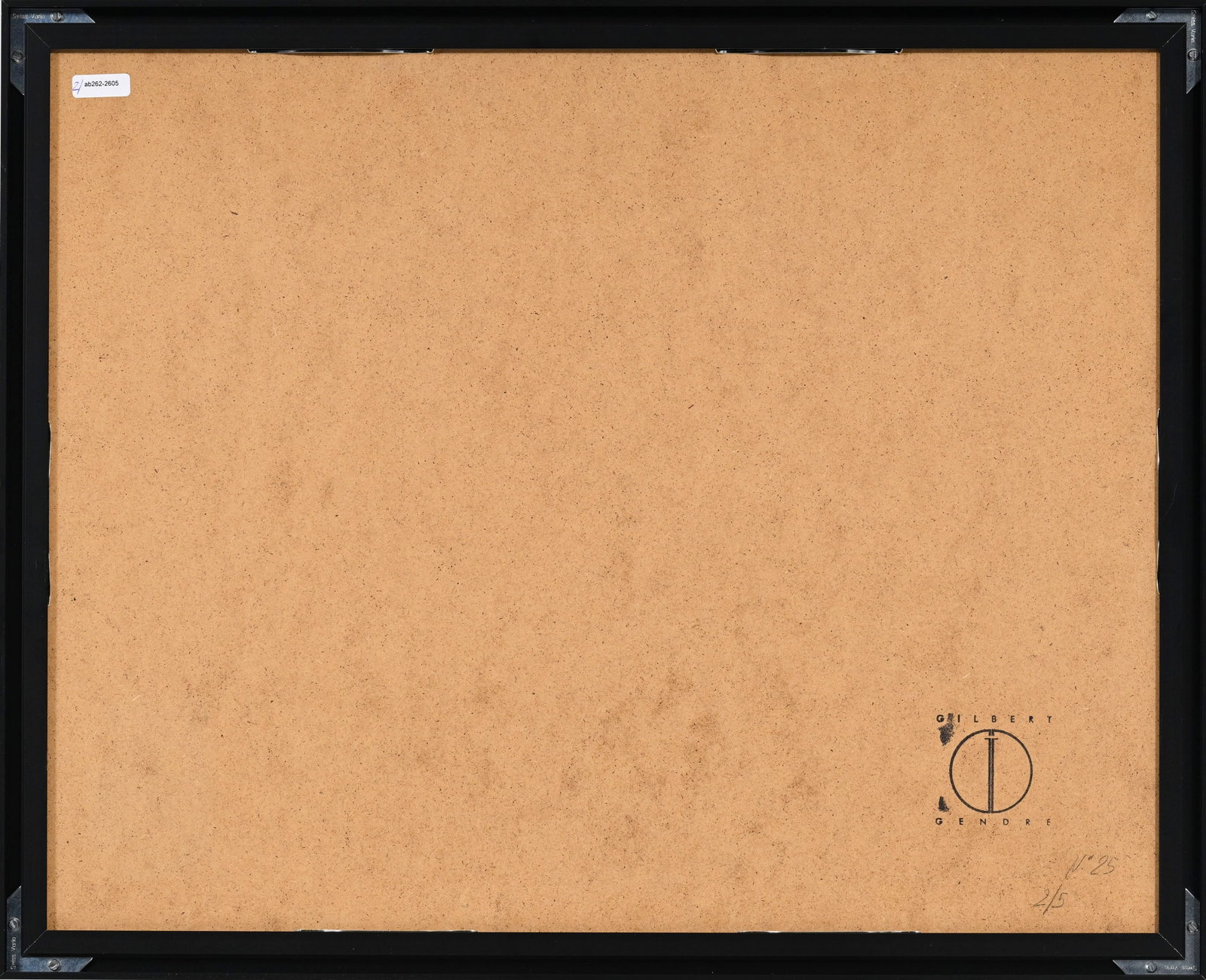 Gilbert Gendre (1944), "No 24" et "No 25", 2 impressions numériques sur papier, tampon de l'art - 9