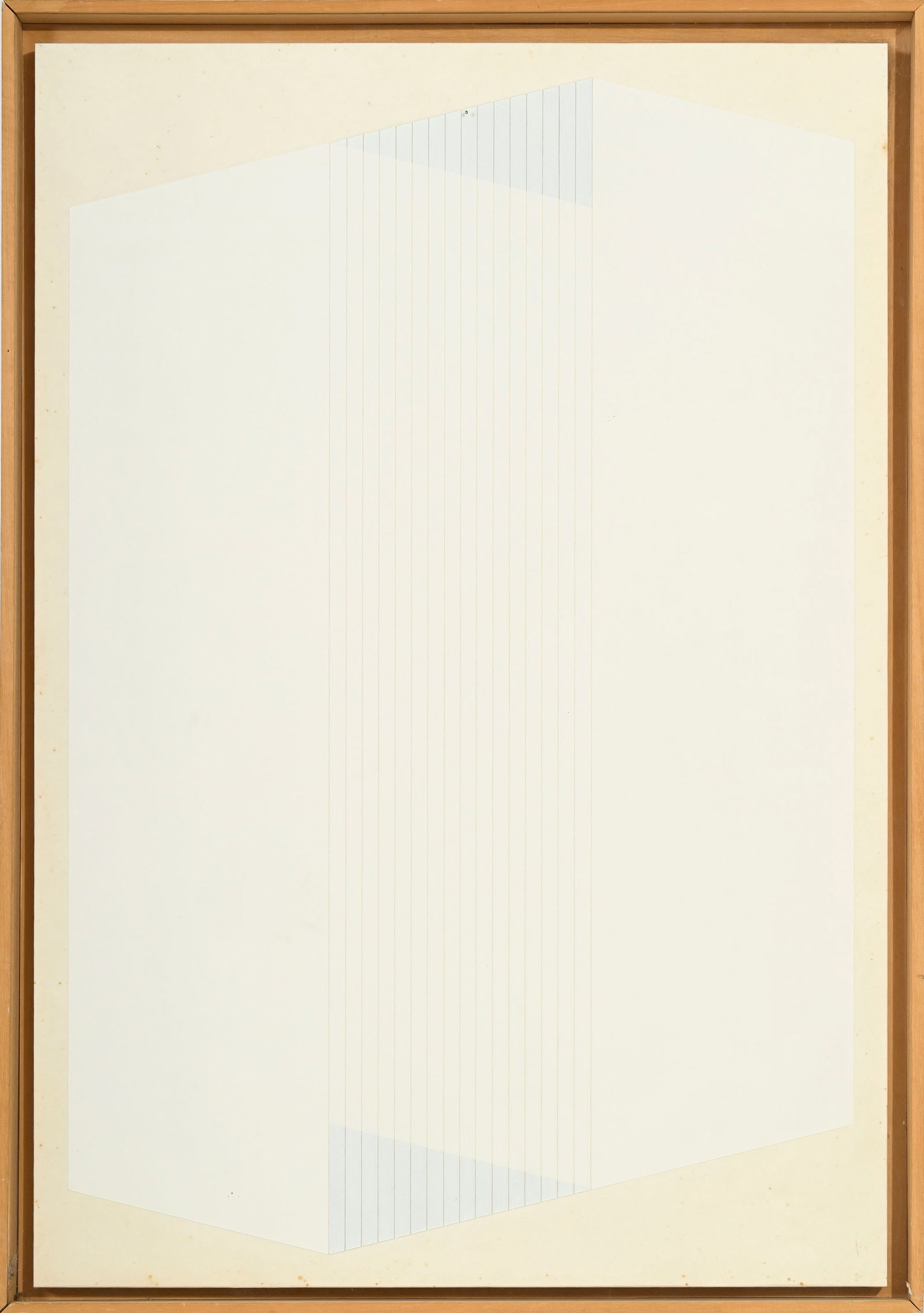 Kunihiko Moriguchi (1941), "Blanc 13", 1986, technique yusen sur papier, signée, datée et  - 2
