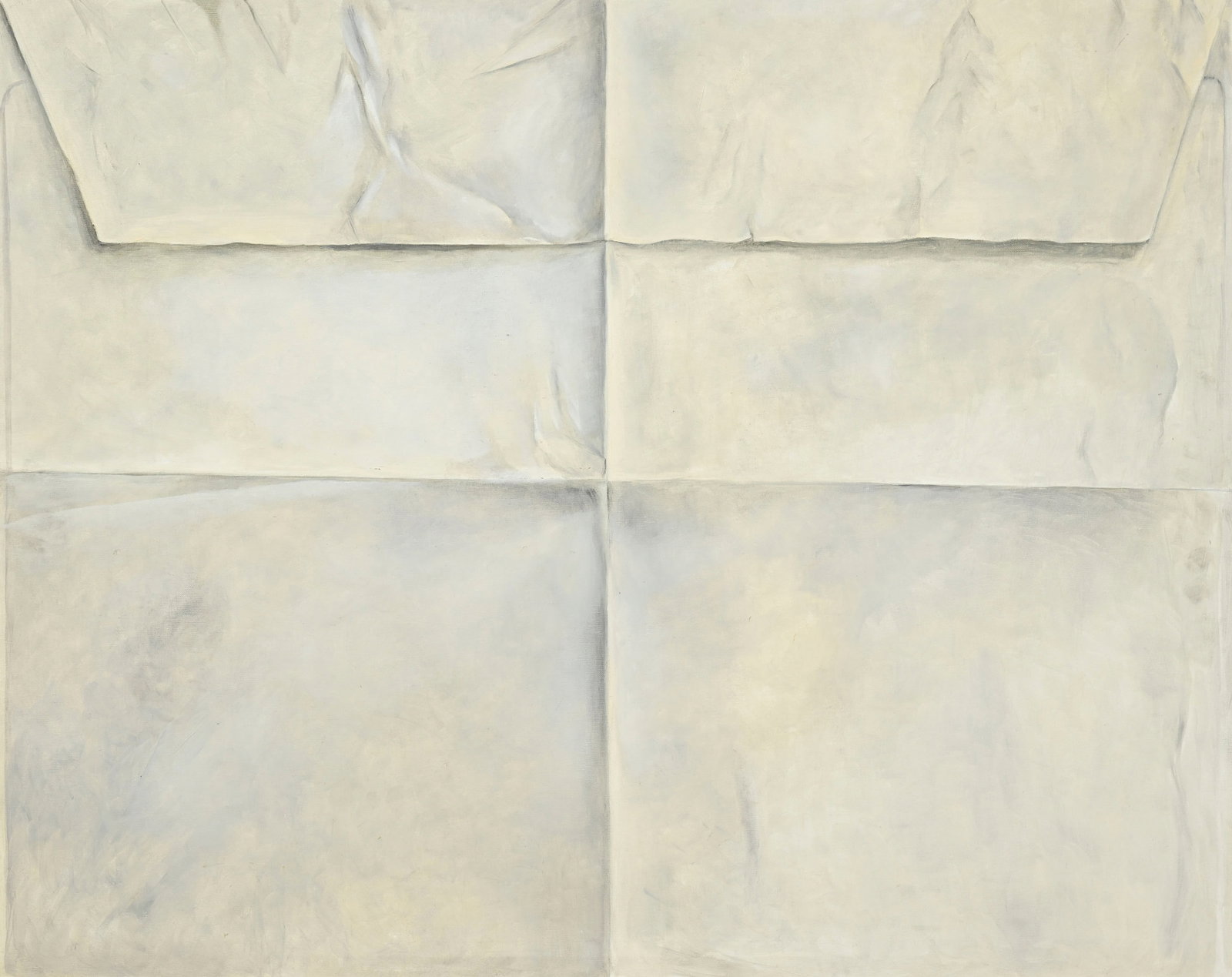 Renée Niklan (1936), Enveloppe blanche, 2004, huile sur carton entoilé, signée et dat (1 of 4)