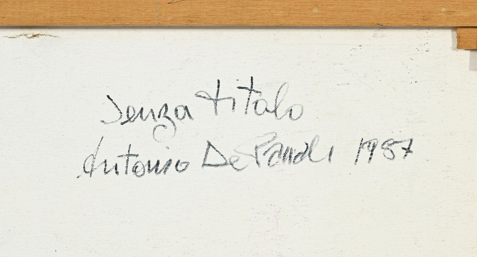 Antonio de Pascale (1953), "Senza titolo", 1987, technique mixte sur papier marouflé sur toile, - 4