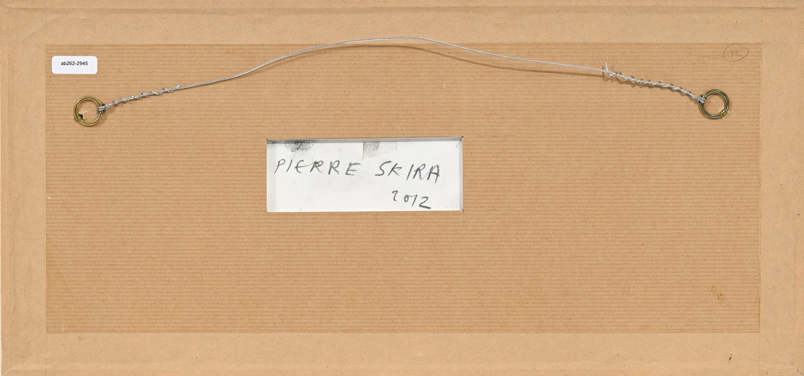 Pierre Skira (1938-2025), Sans titre, 2012, pastel sur panneau, signé et daté au verso, 12 - 4