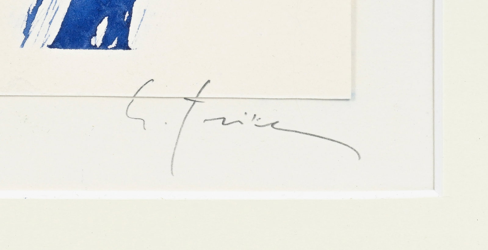 Gottfried Tritten (1923-2015), Composition, encre sur papier en diptyque, signée, 30x28 cm - 4