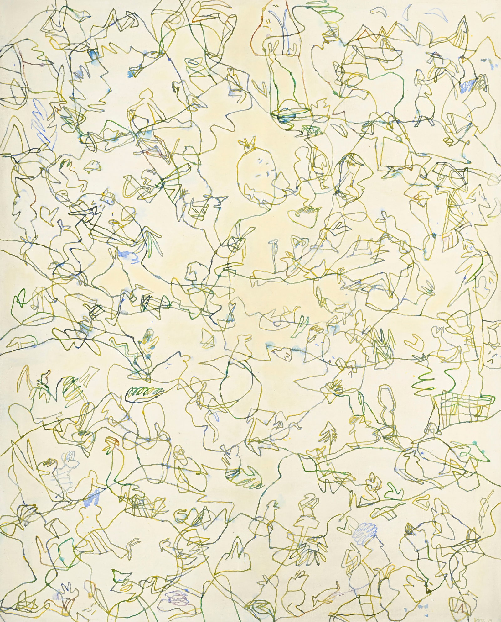 Jan Voss (1936), Composition, 1979, acrylique sur toile, signée et datée, contresigné (1 of 5)