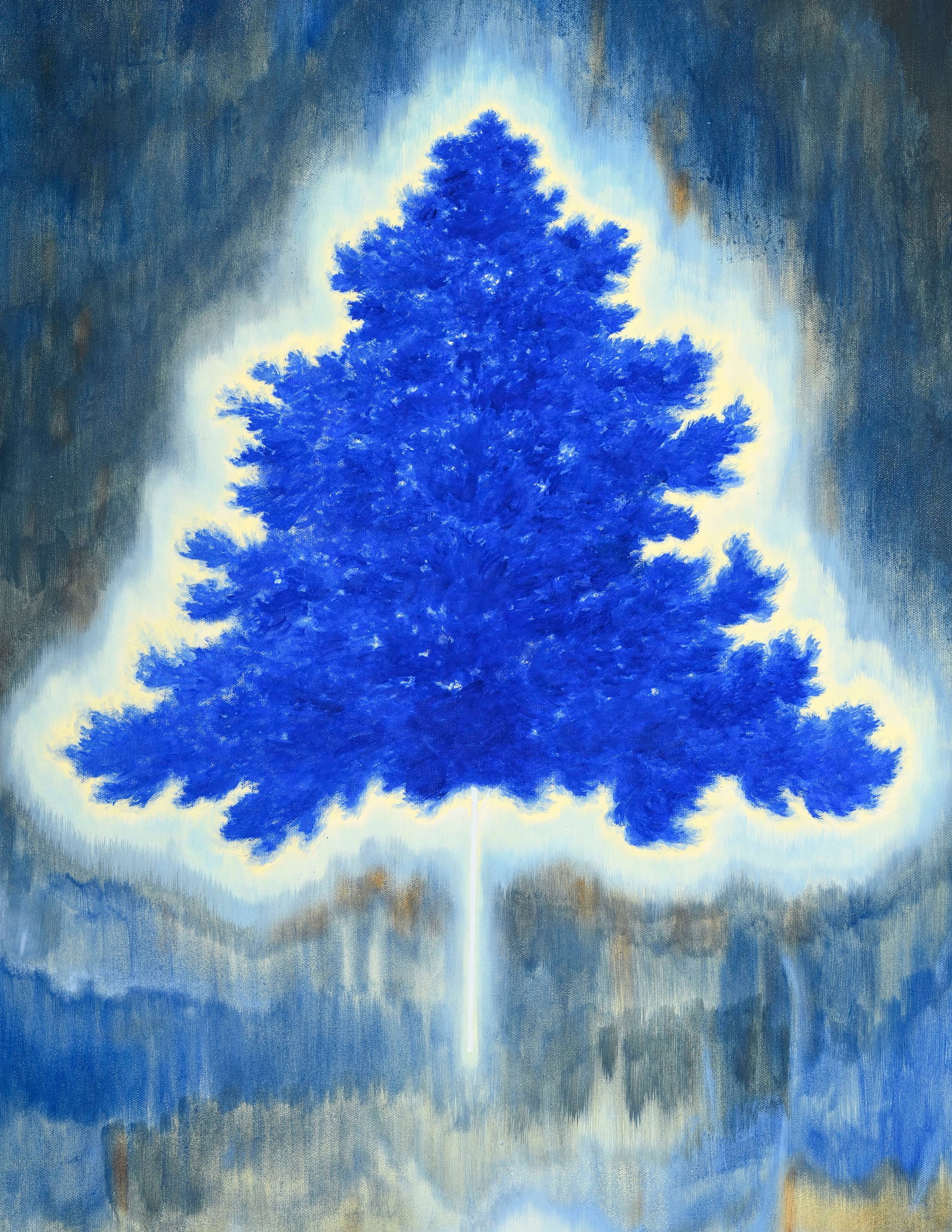 Eric Eriston Winarto (1980), "Tree", 2025, huile sur toile, signée, contresignée, daté - 2